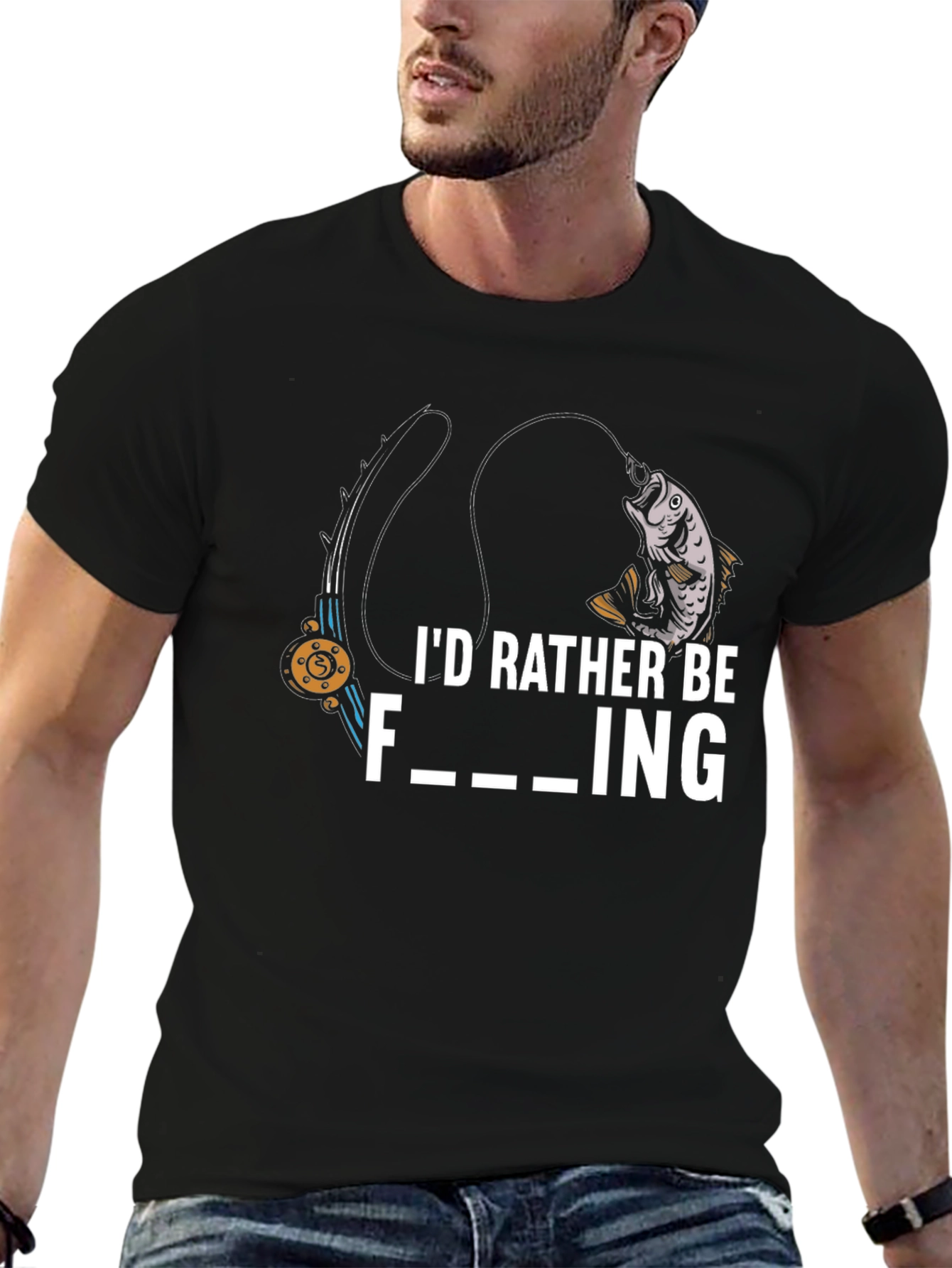 Id Rather Be Fishing Graphic T-Shirt