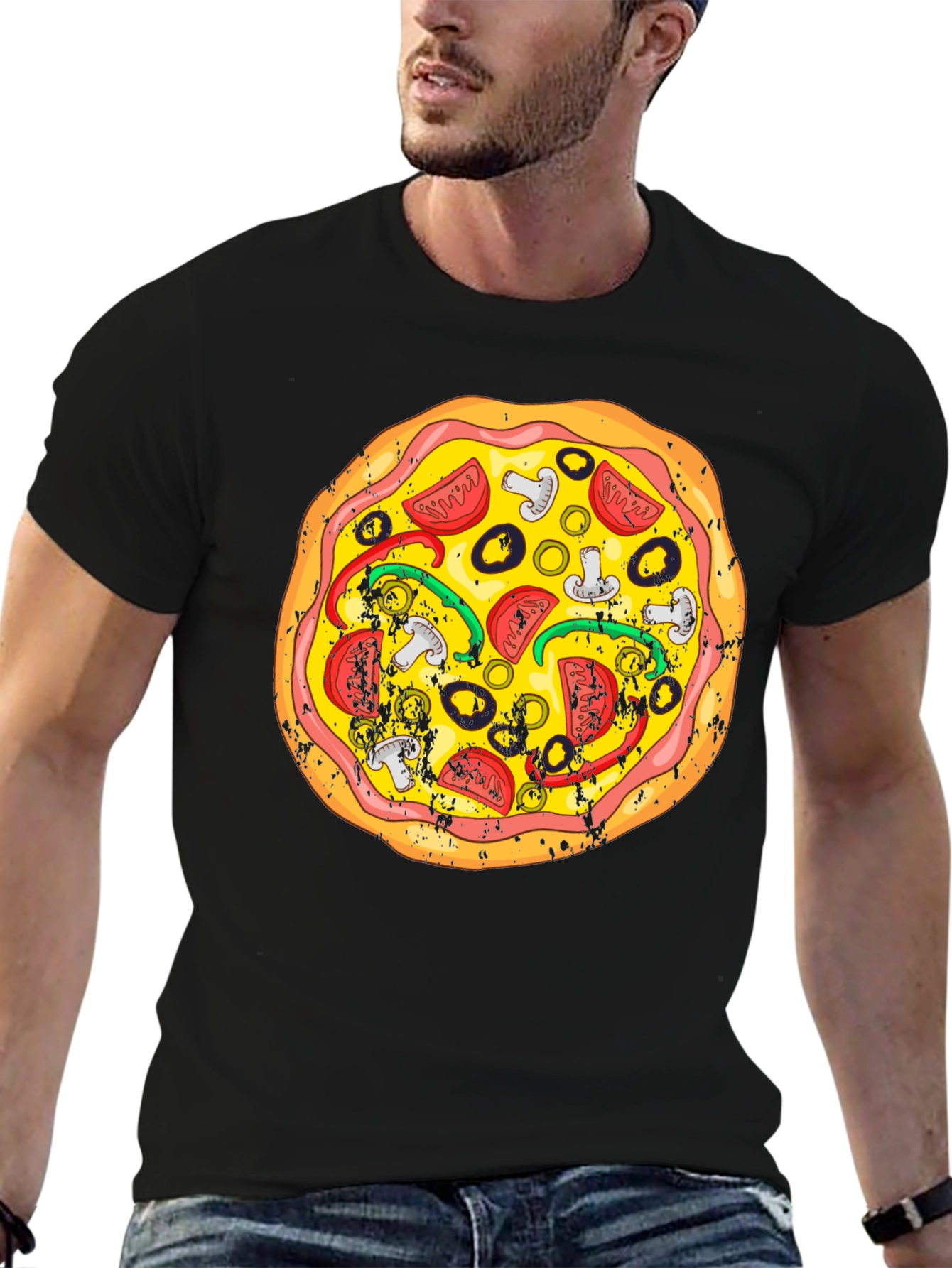 Pizza Graphic Tee - Fun Food T-Shirt