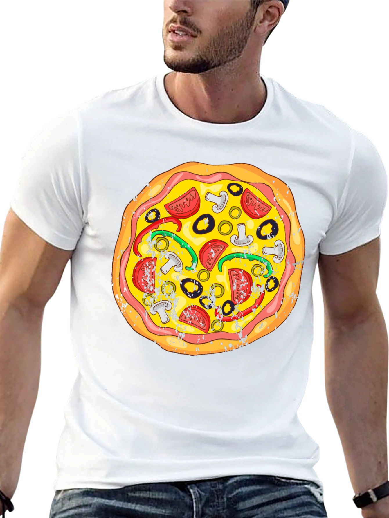 Pizza Graphic Tee - Fun Food T-Shirt