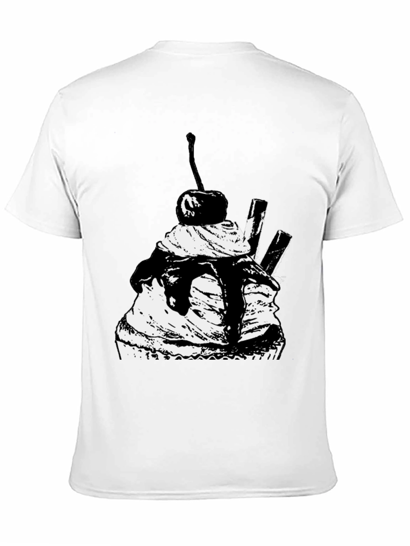 Cupcake Graphic Black T-Shirt
