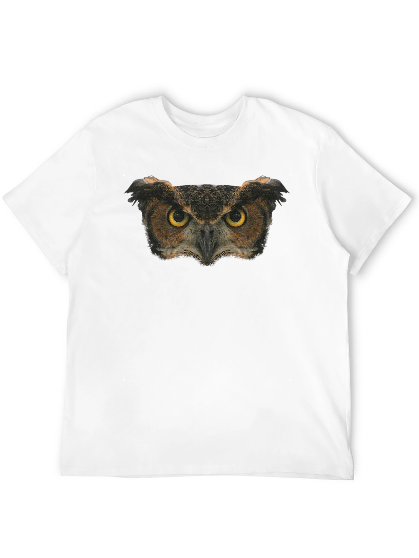Owl Eyes Graphic Tee - Black Cotton Blend
