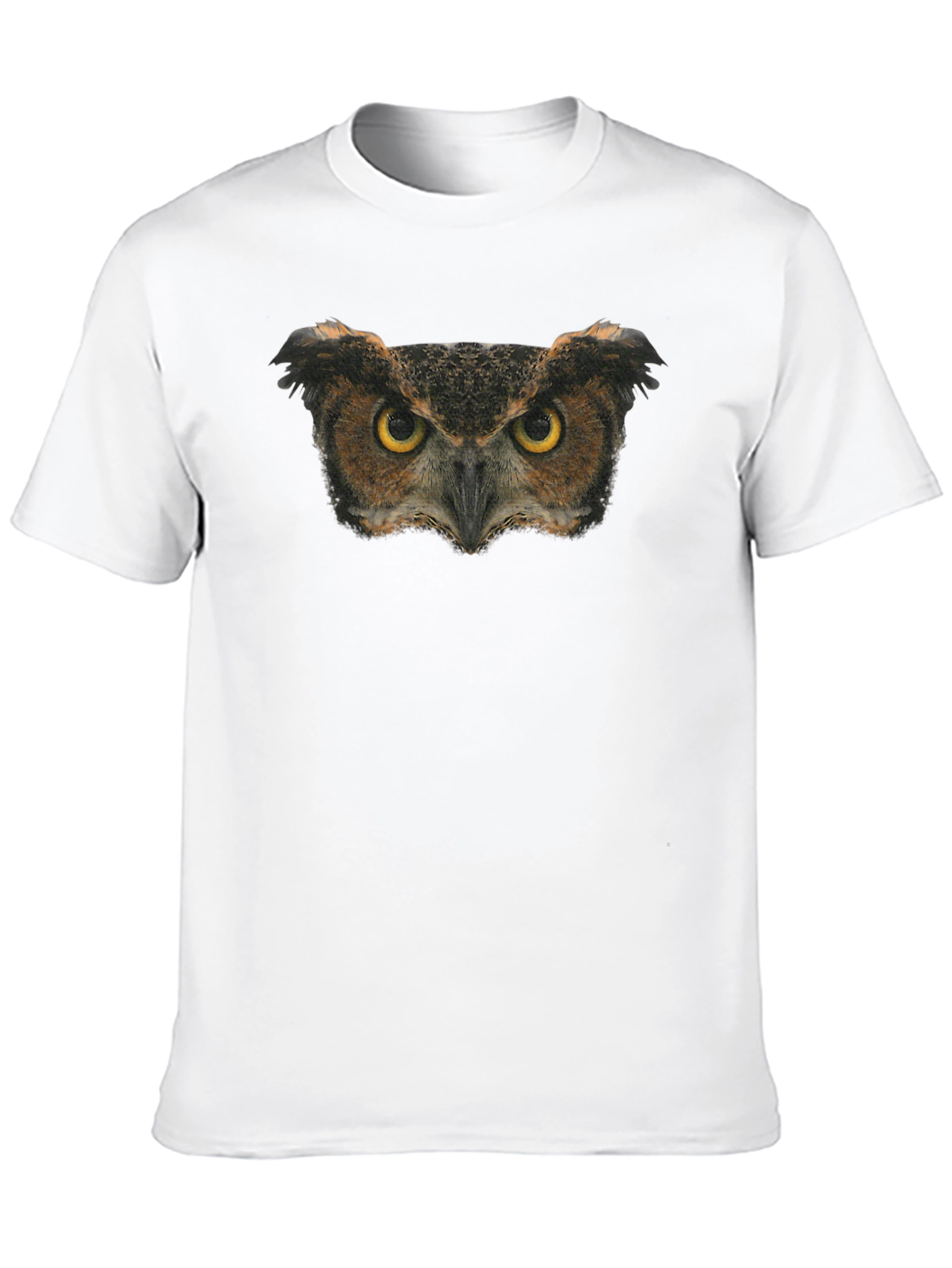 Owl Eyes Graphic Tee - Black Cotton Blend