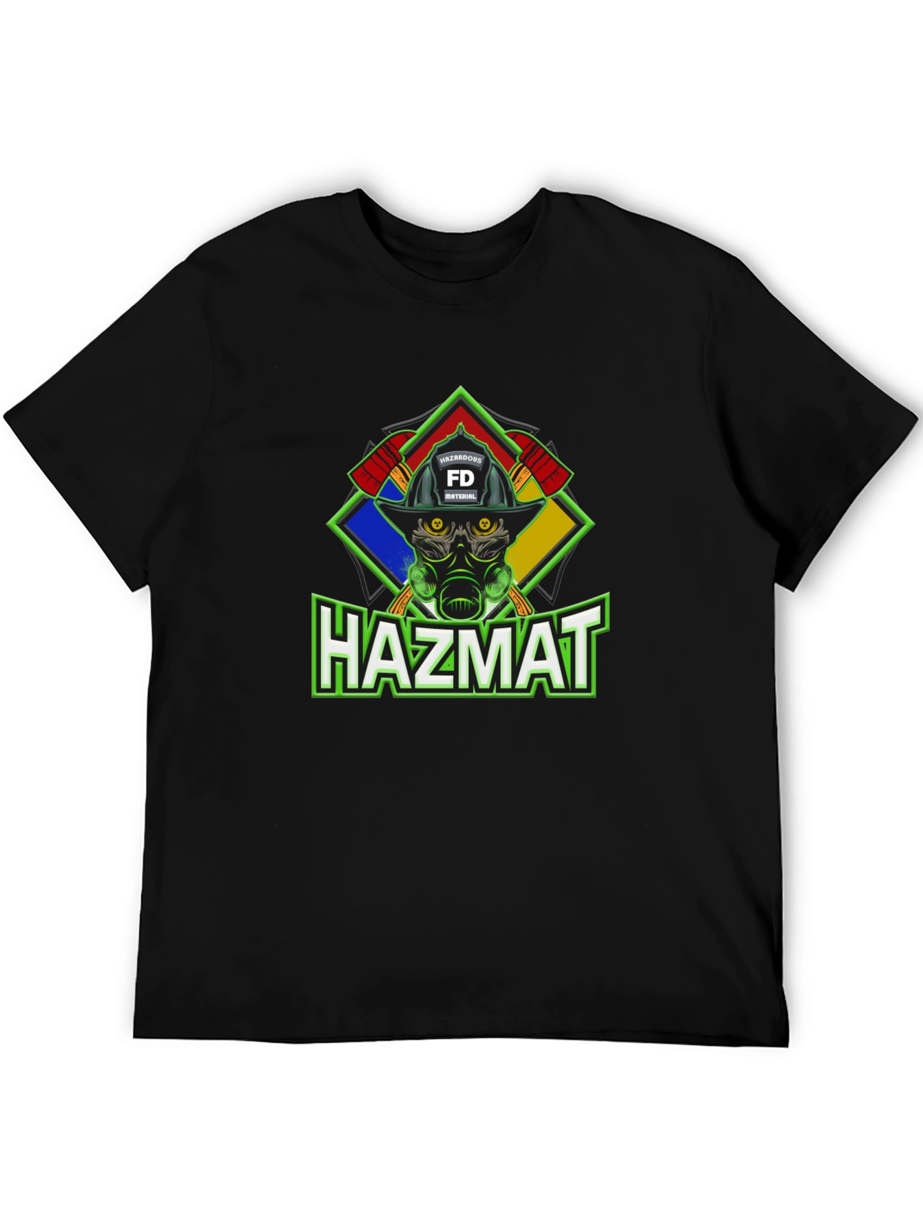 HAZMAT Firefighter Graphic T-Shirt