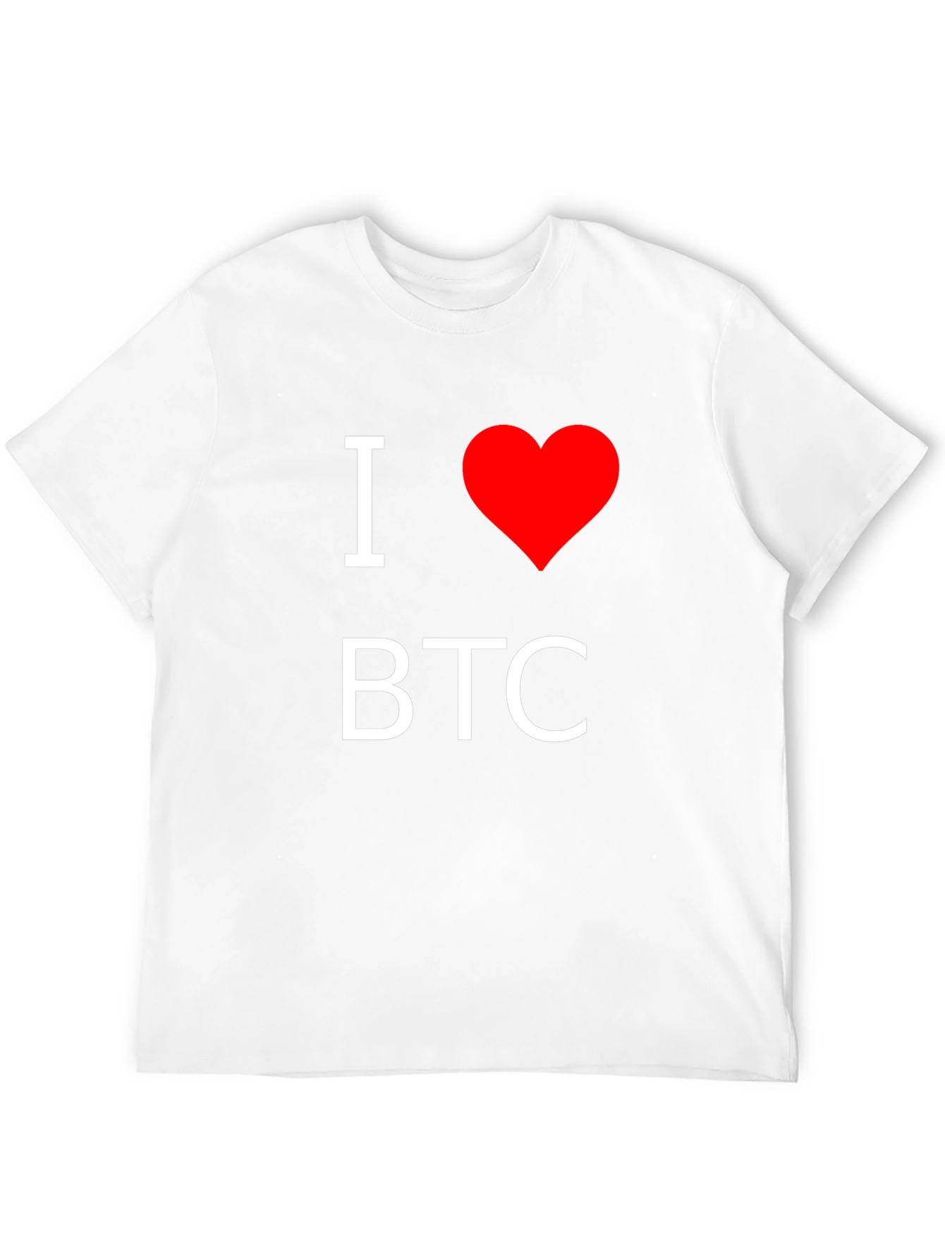 I Love BTC T-Shirt - Black Crypto Tee