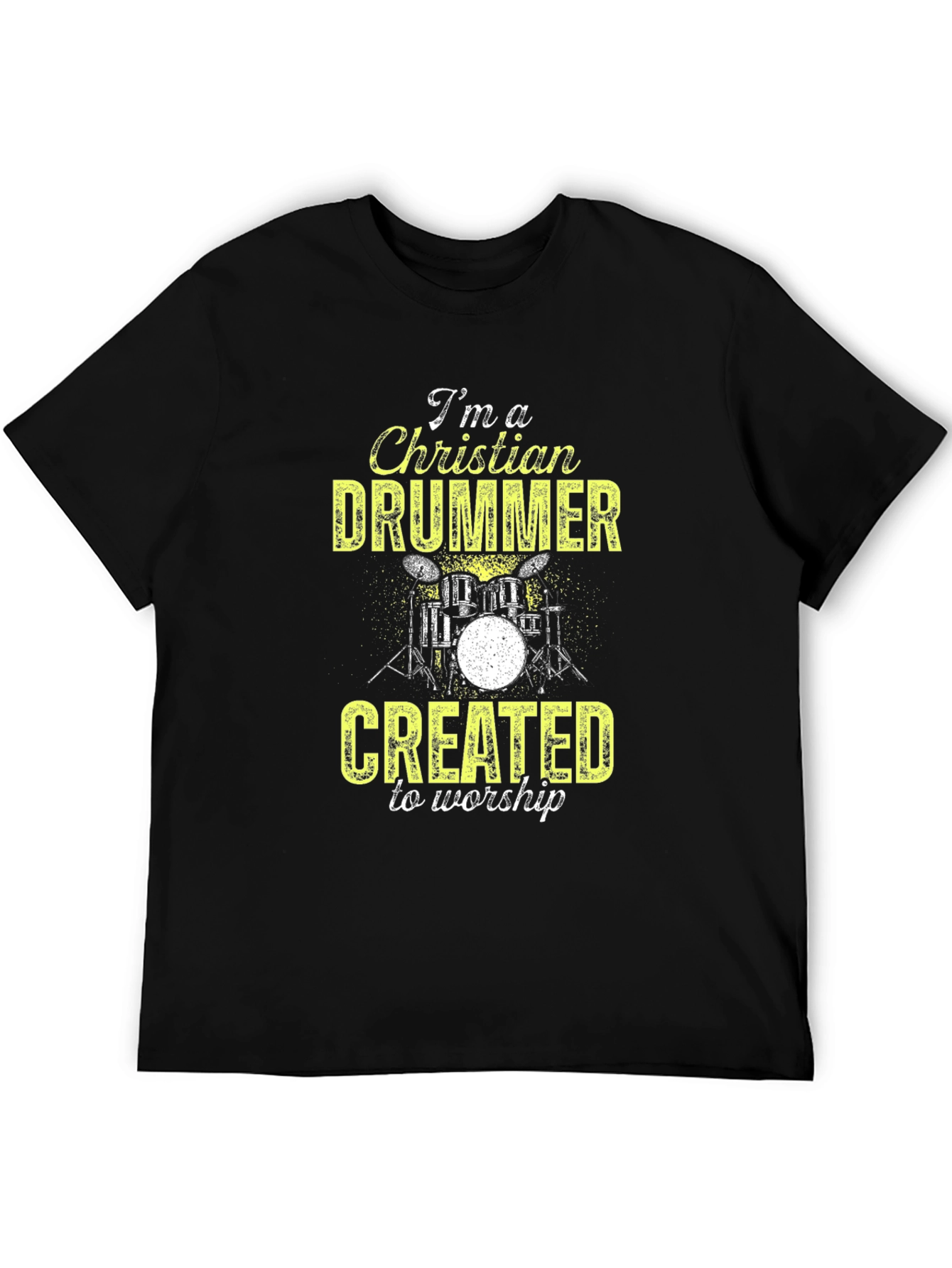 Christian Drummer T-Shirt - Worship Music Tee