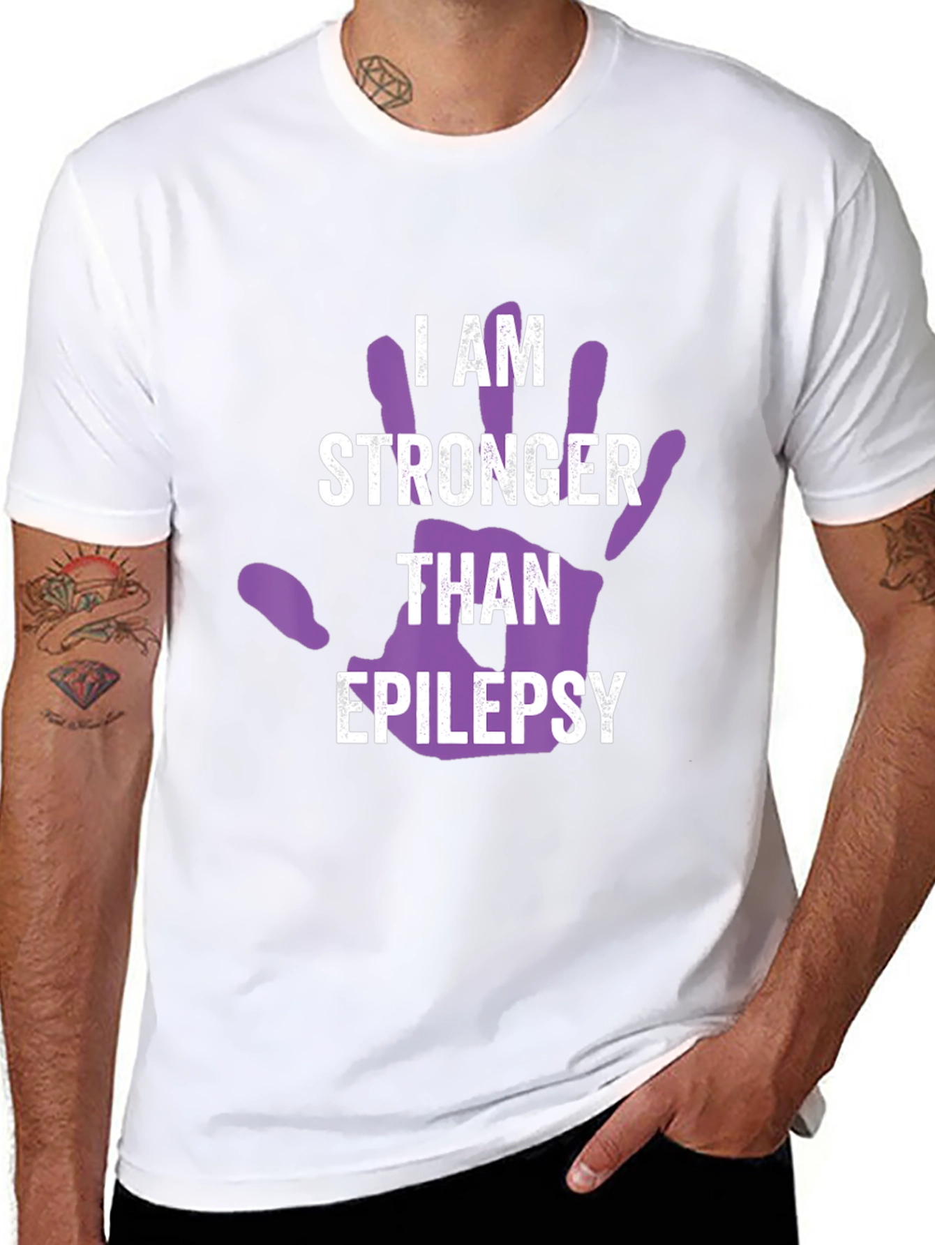 I Am Stronger Than Epilepsy Awareness T-Shirt
