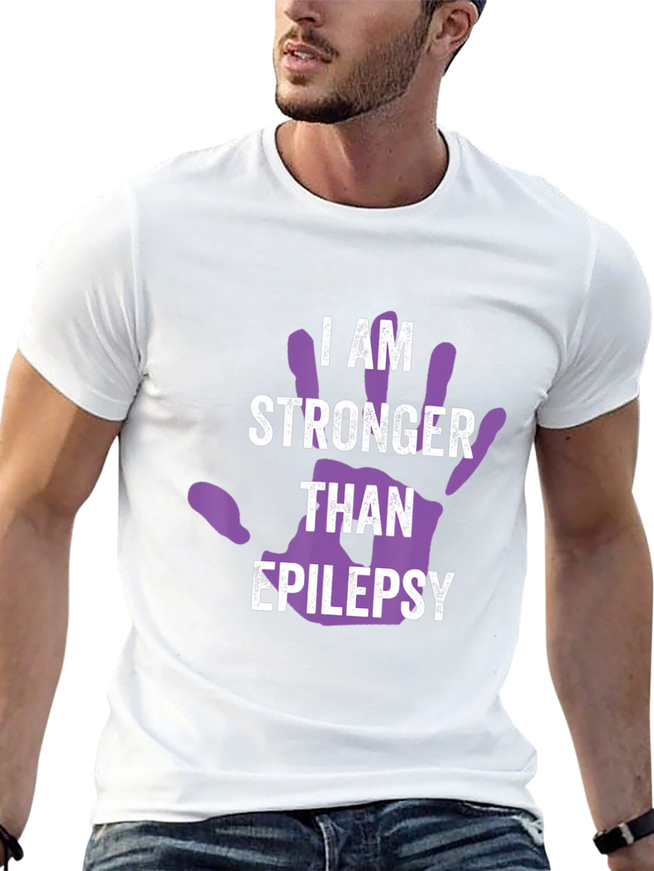 I Am Stronger Than Epilepsy Awareness T-Shirt