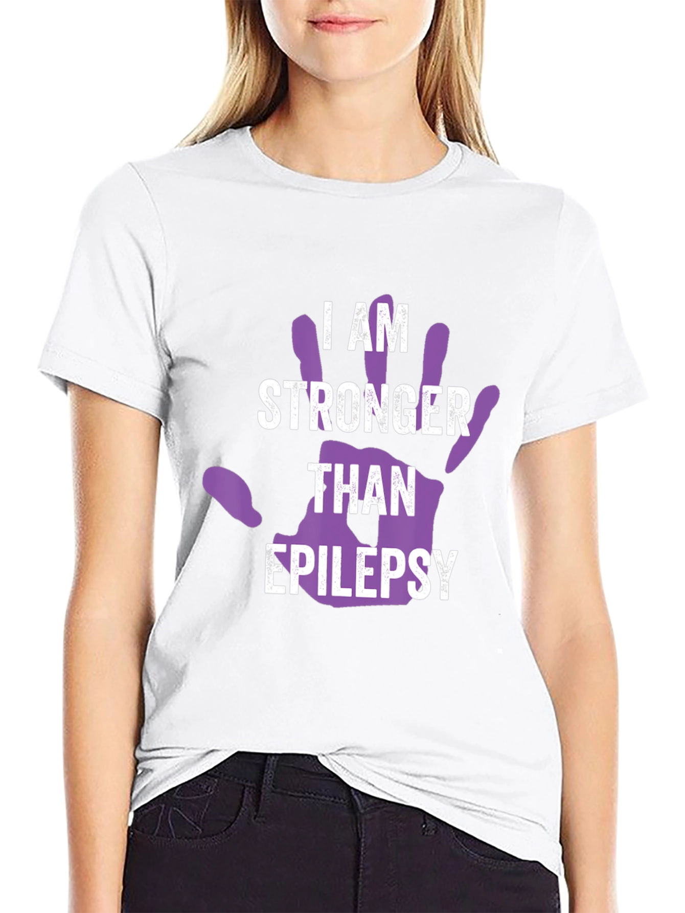 I Am Stronger Than Epilepsy Awareness T-Shirt