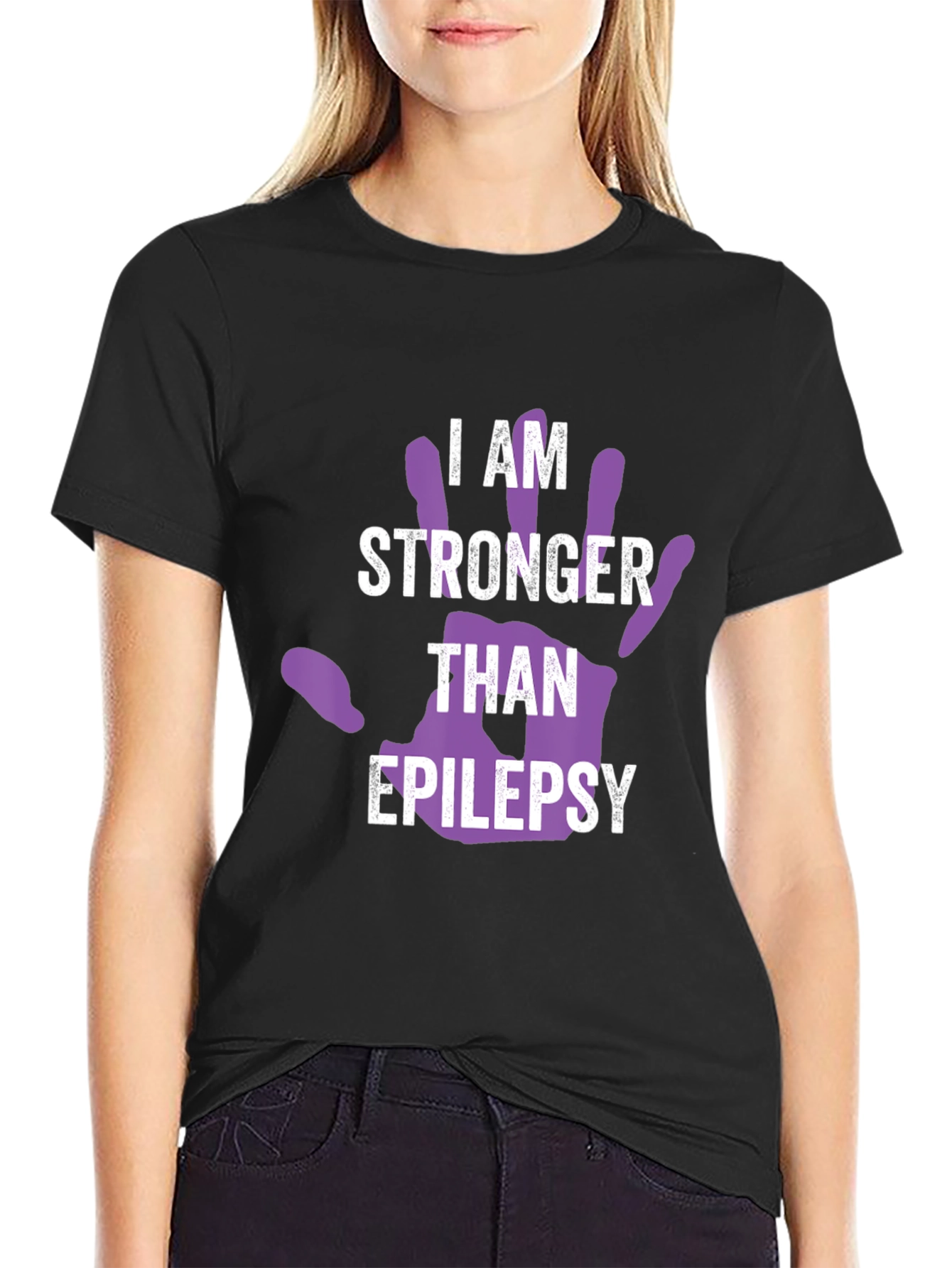 I Am Stronger Than Epilepsy Awareness T-Shirt
