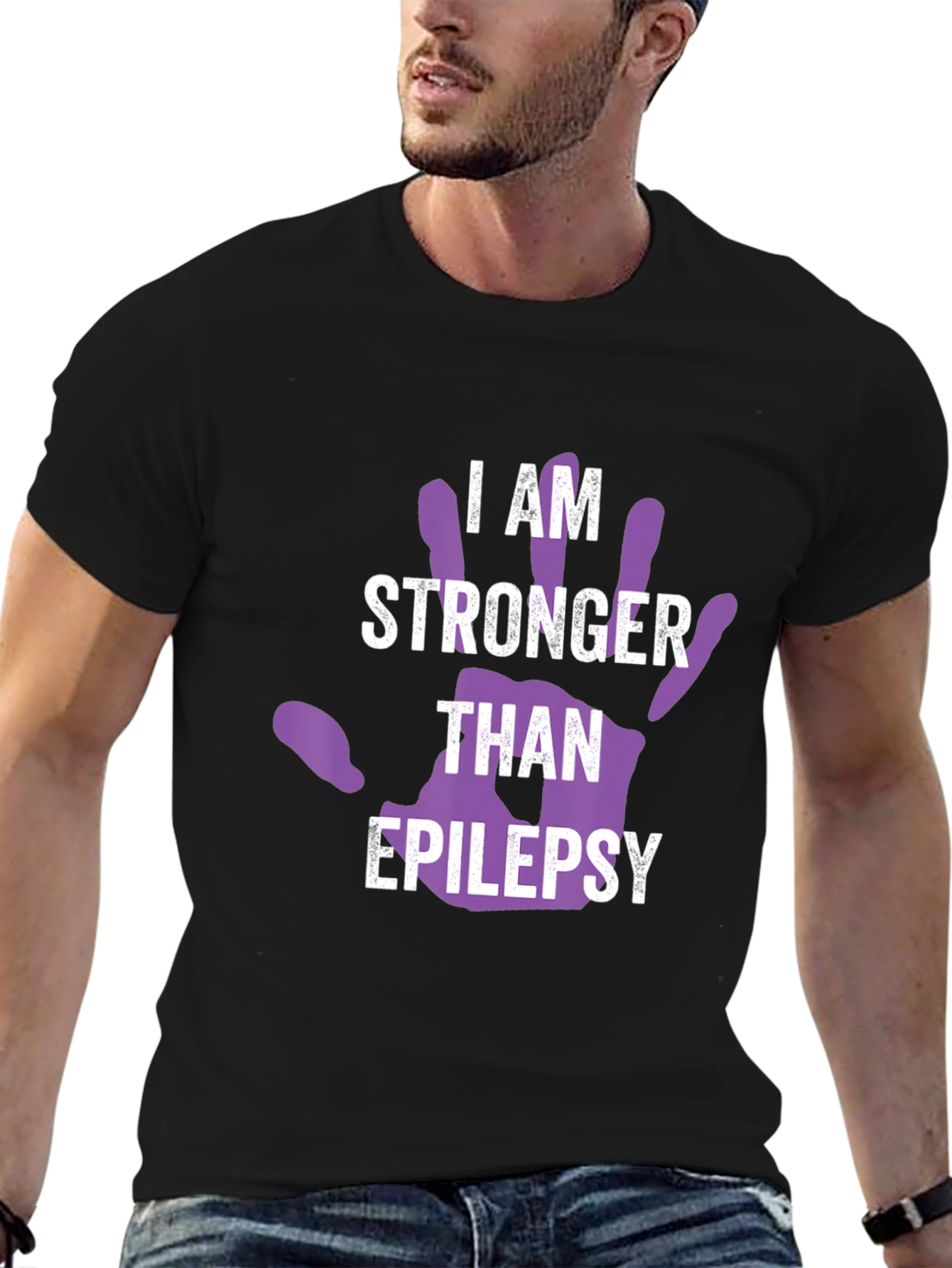 I Am Stronger Than Epilepsy Awareness T-Shirt