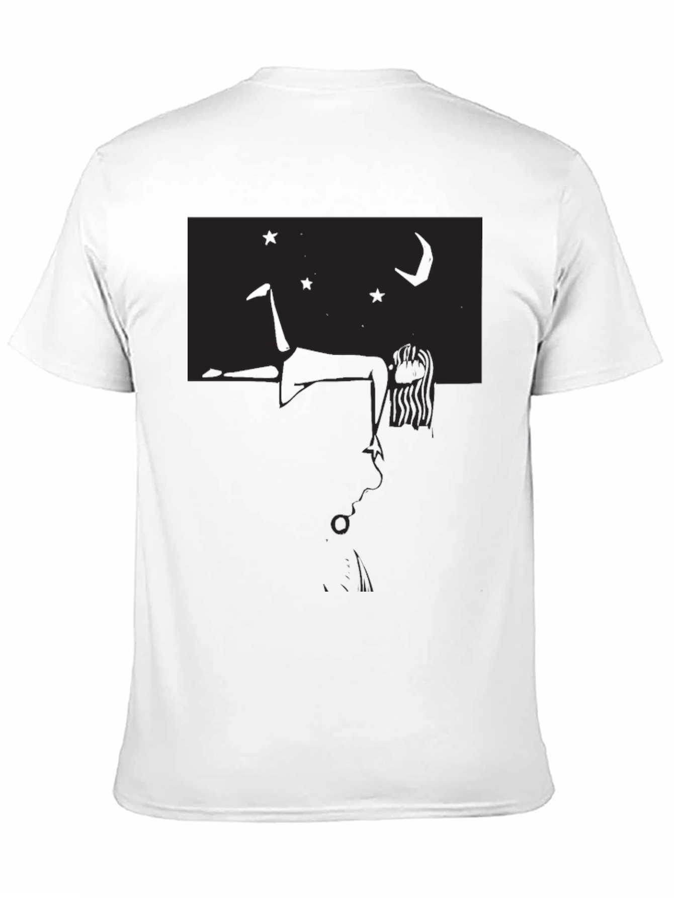 Dreamscape Graphic Tee - Black Cotton Shirt