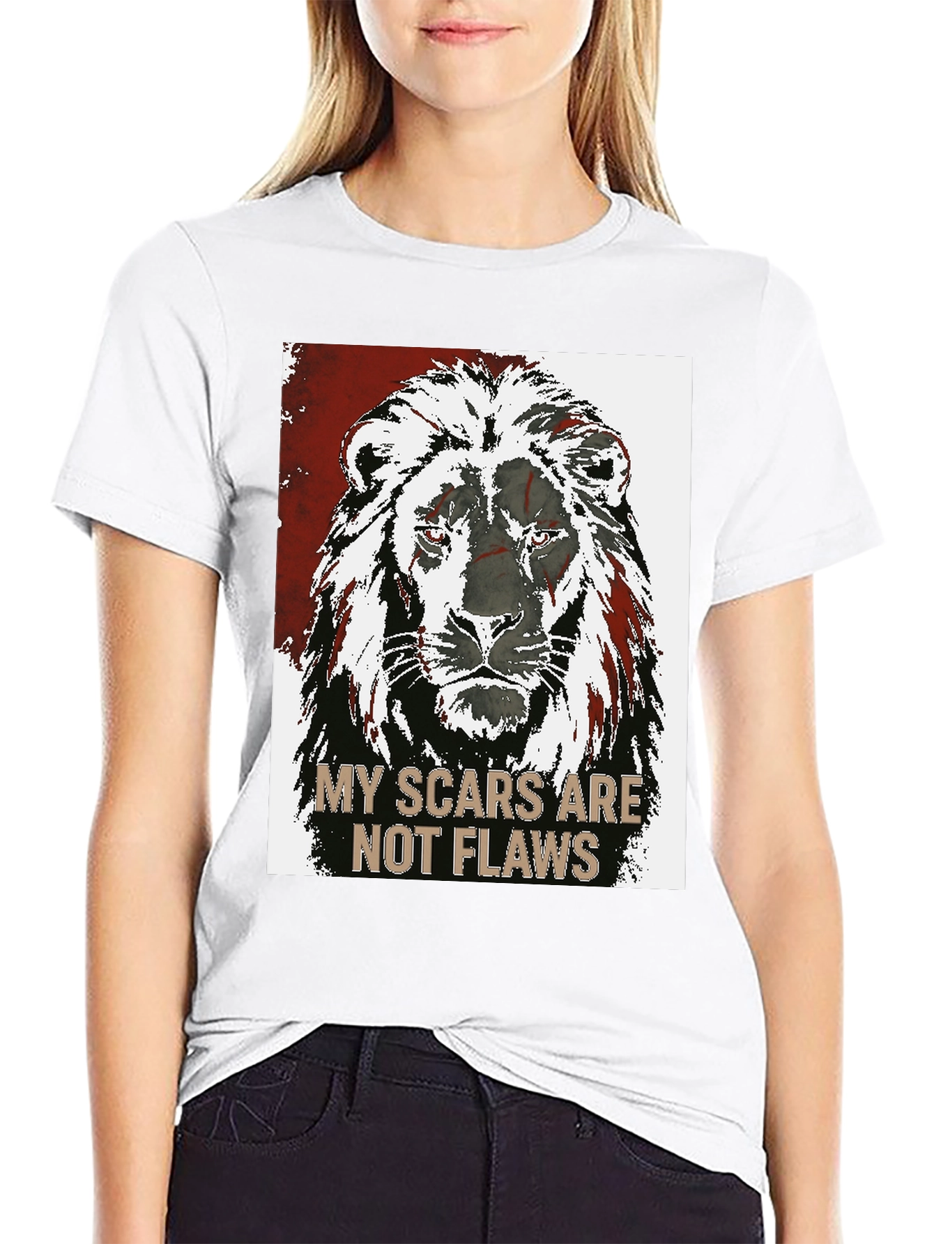Lion Scars Graphic Tee - Unisex Black T-Shirt