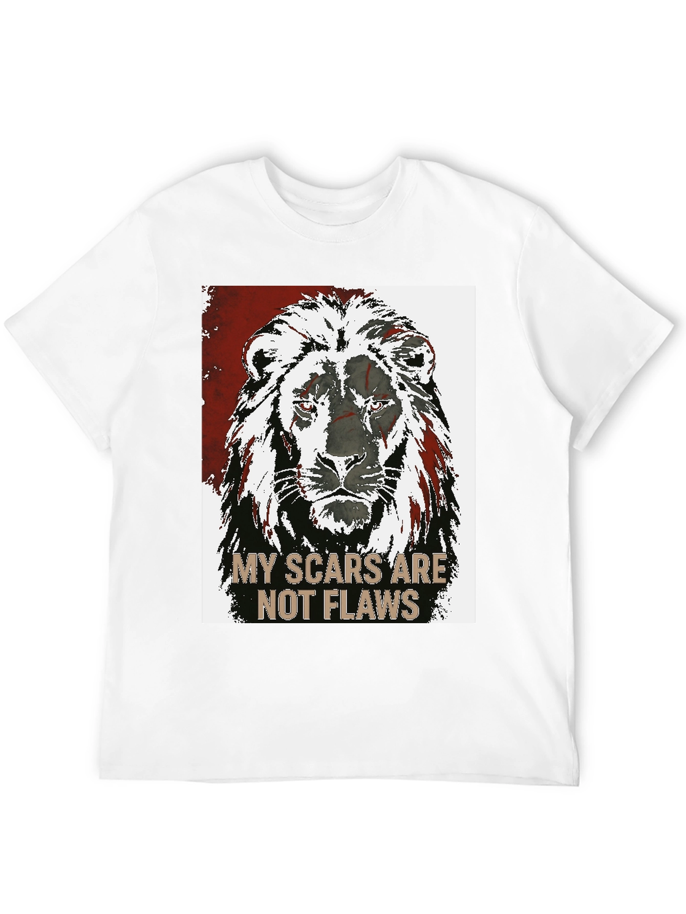 Lion Scars Graphic Tee - Unisex Black T-Shirt