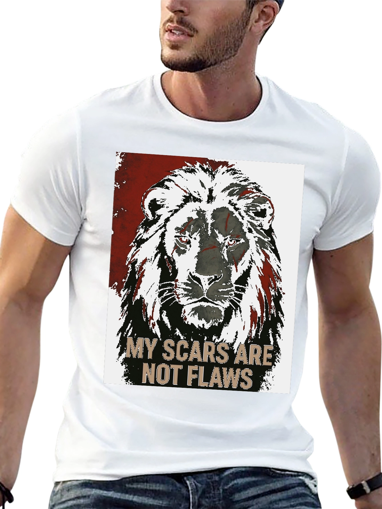 Lion Scars Graphic Tee - Unisex Black T-Shirt