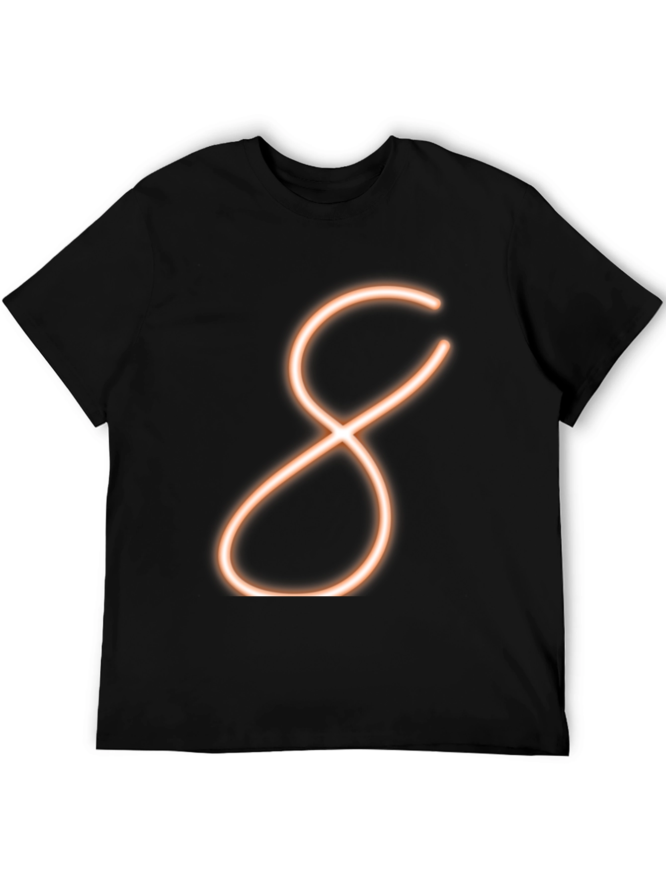 Neon Infinity Symbol Black T-Shirt