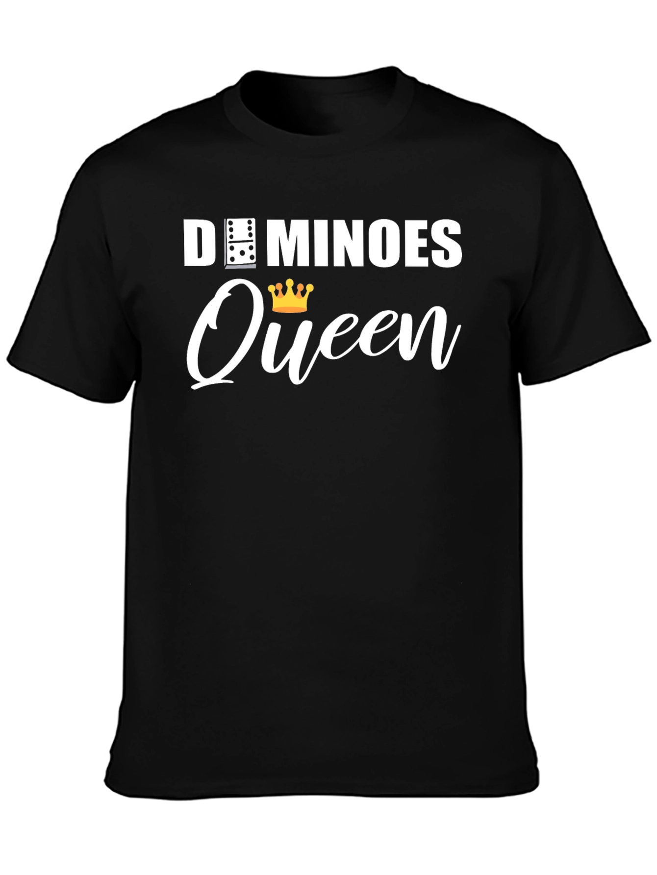 Dominoes Queen Black T-Shirt