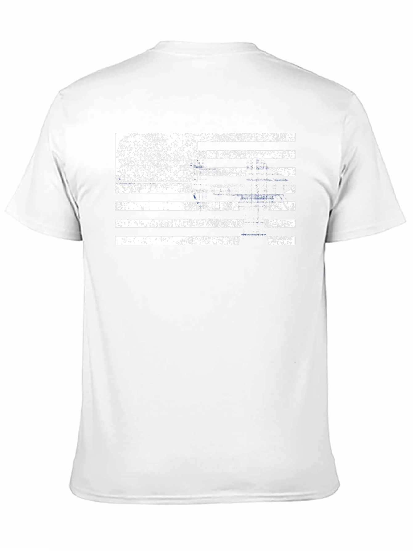 Distressed American Flag Lineman T-Shirt