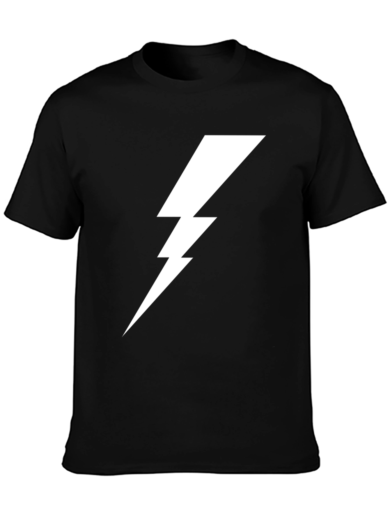 Lightning Bolt Graphic Tee - Mens Black Shirt