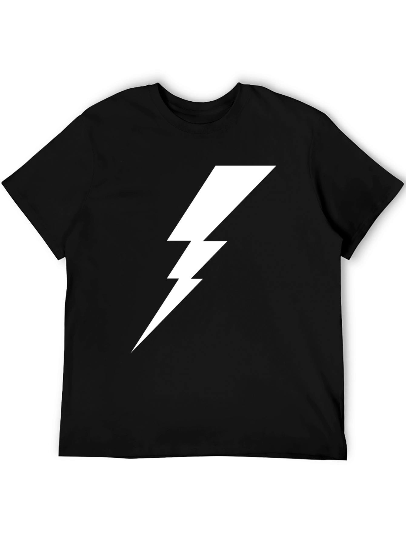 Lightning Bolt Graphic Tee - Mens Black Shirt