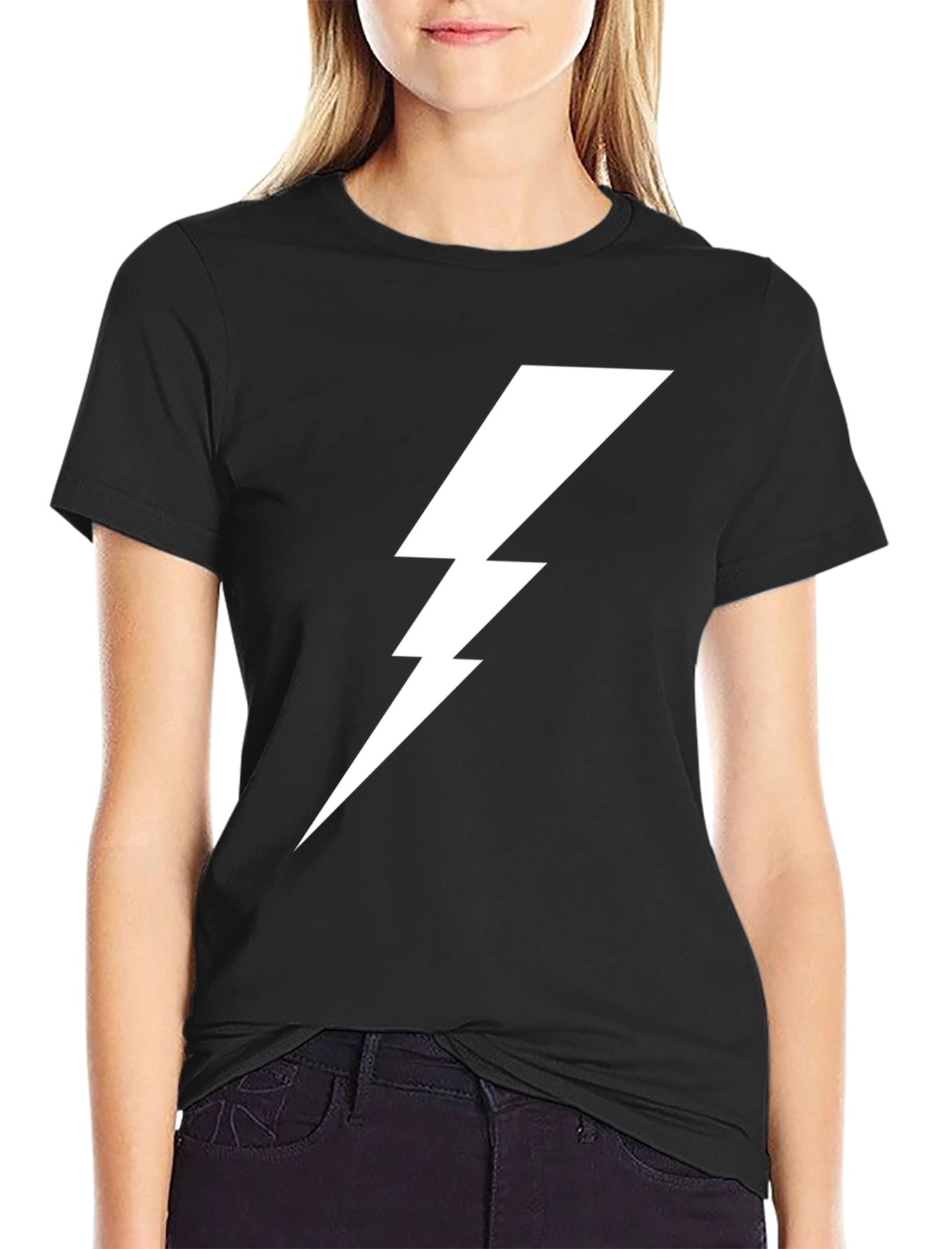 Lightning Bolt Graphic Tee - Mens Black Shirt