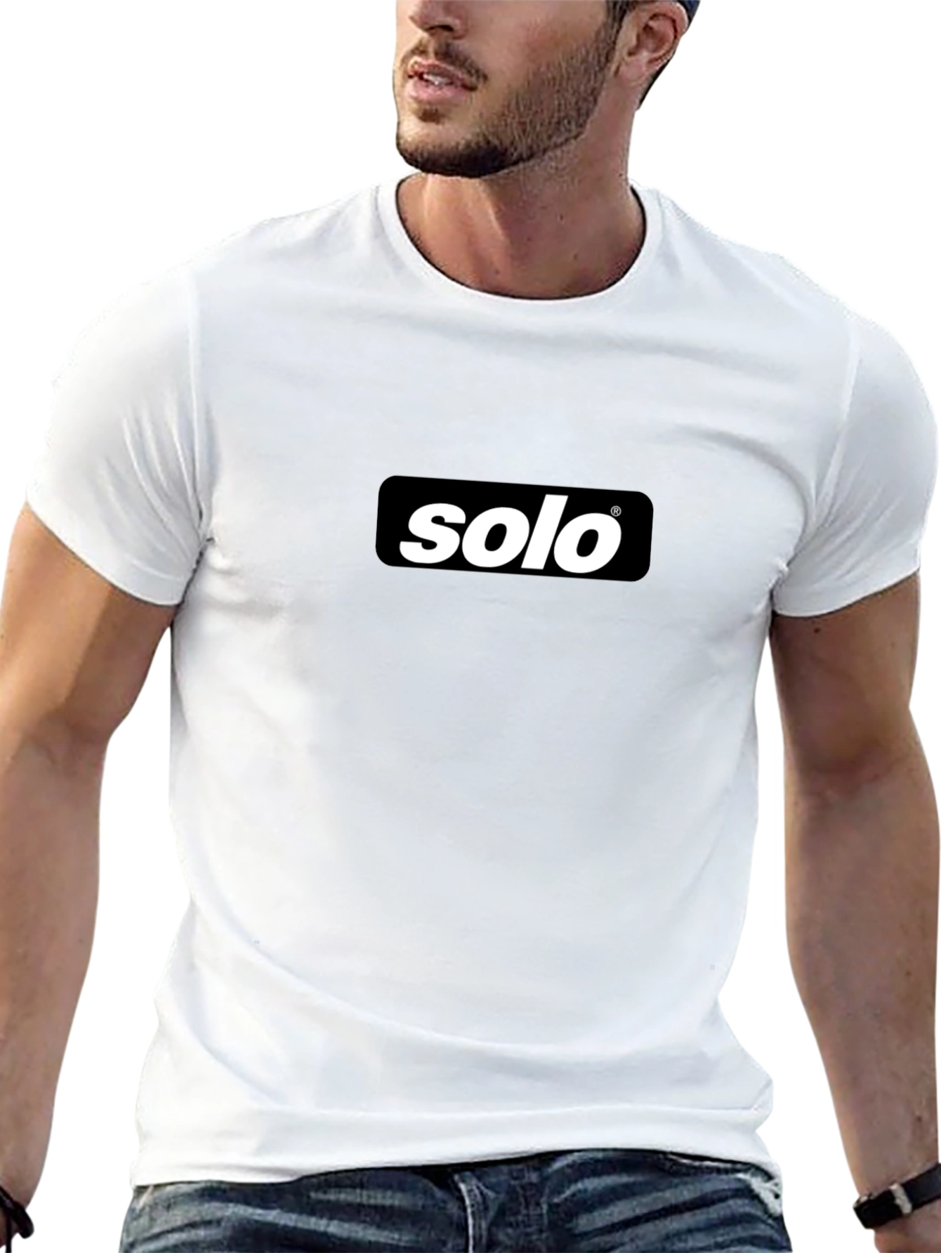 Solo Black Graphic T-Shirt - Casual Style