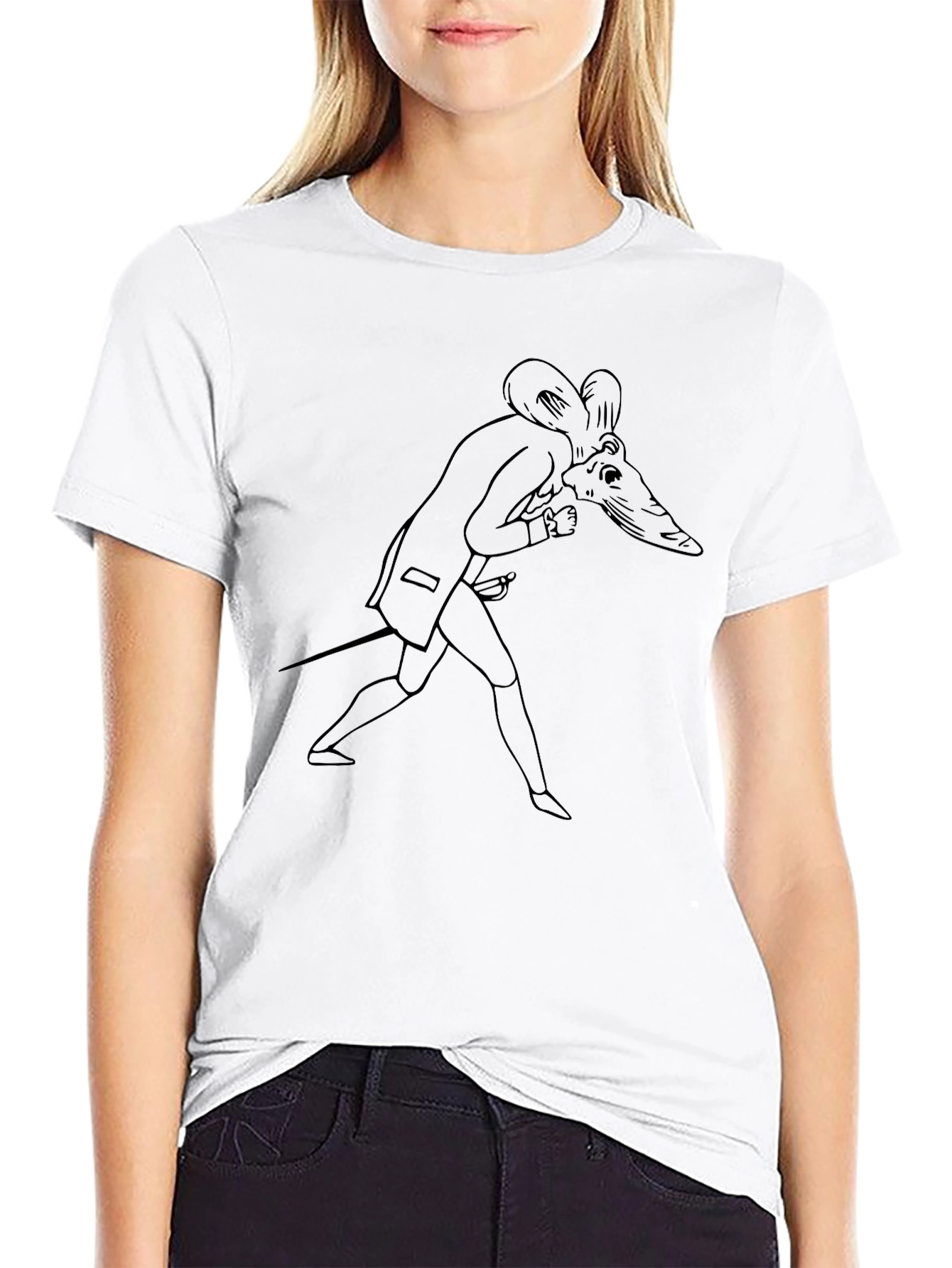 Mouse Duelist Graphic Tee - Black