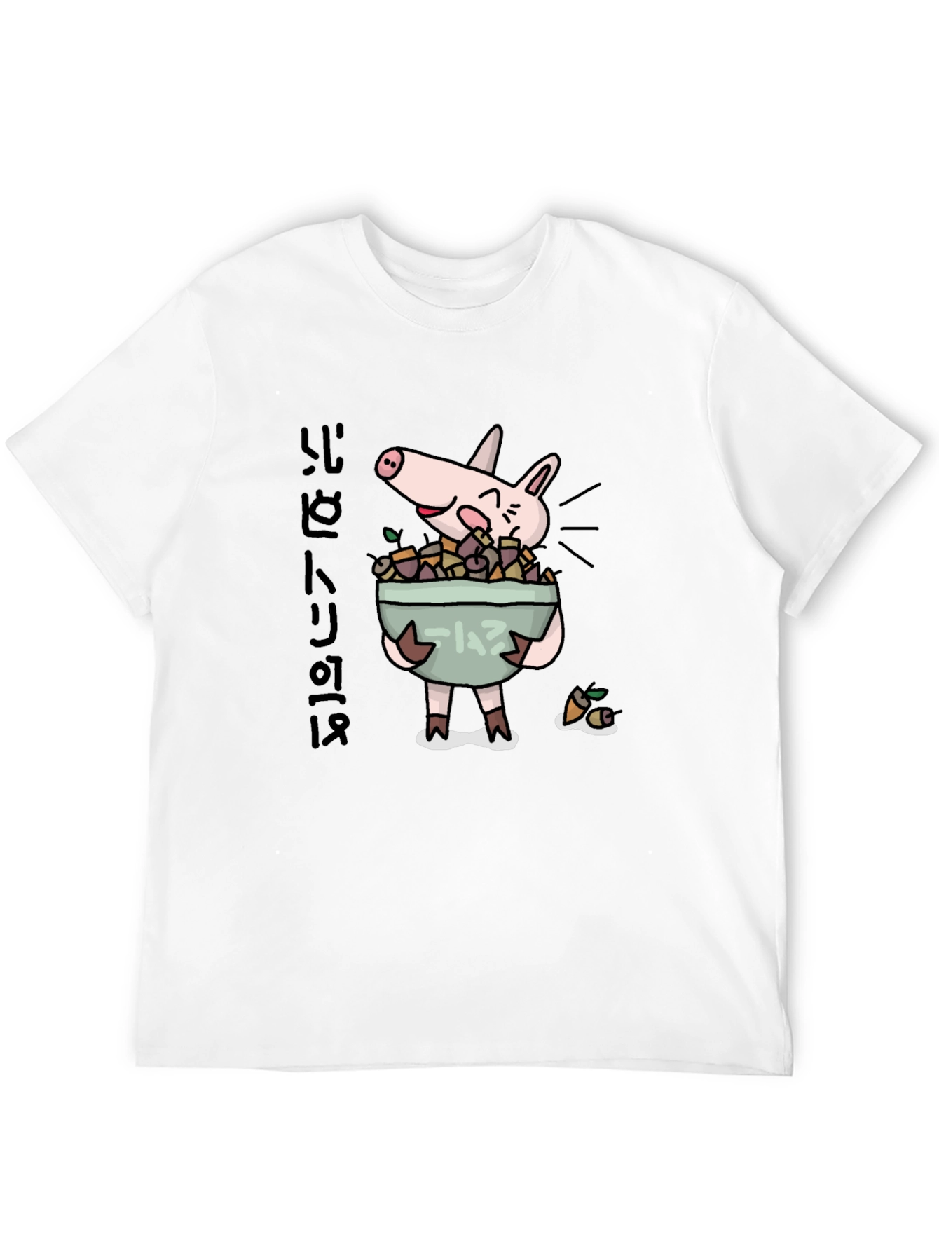 Funny Pig Ramen Graphic T-Shirt