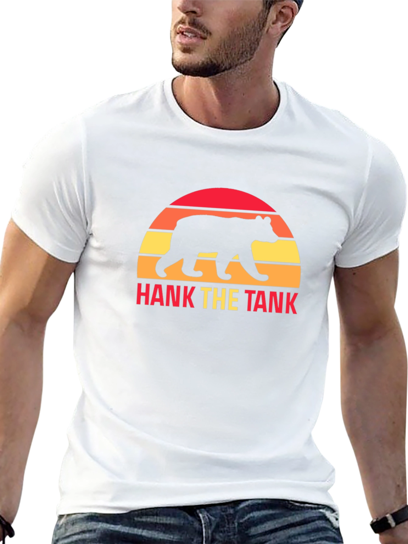 Hank the Tank Bear Graphic T-Shirt
