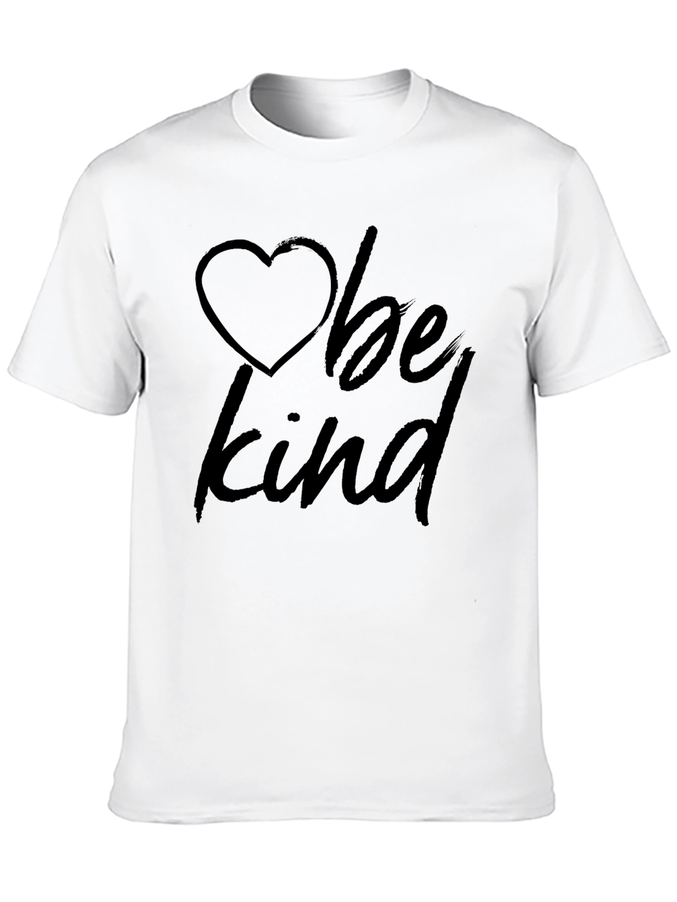 Be Kind Heart Graphic Tee - Classic Crew Neck