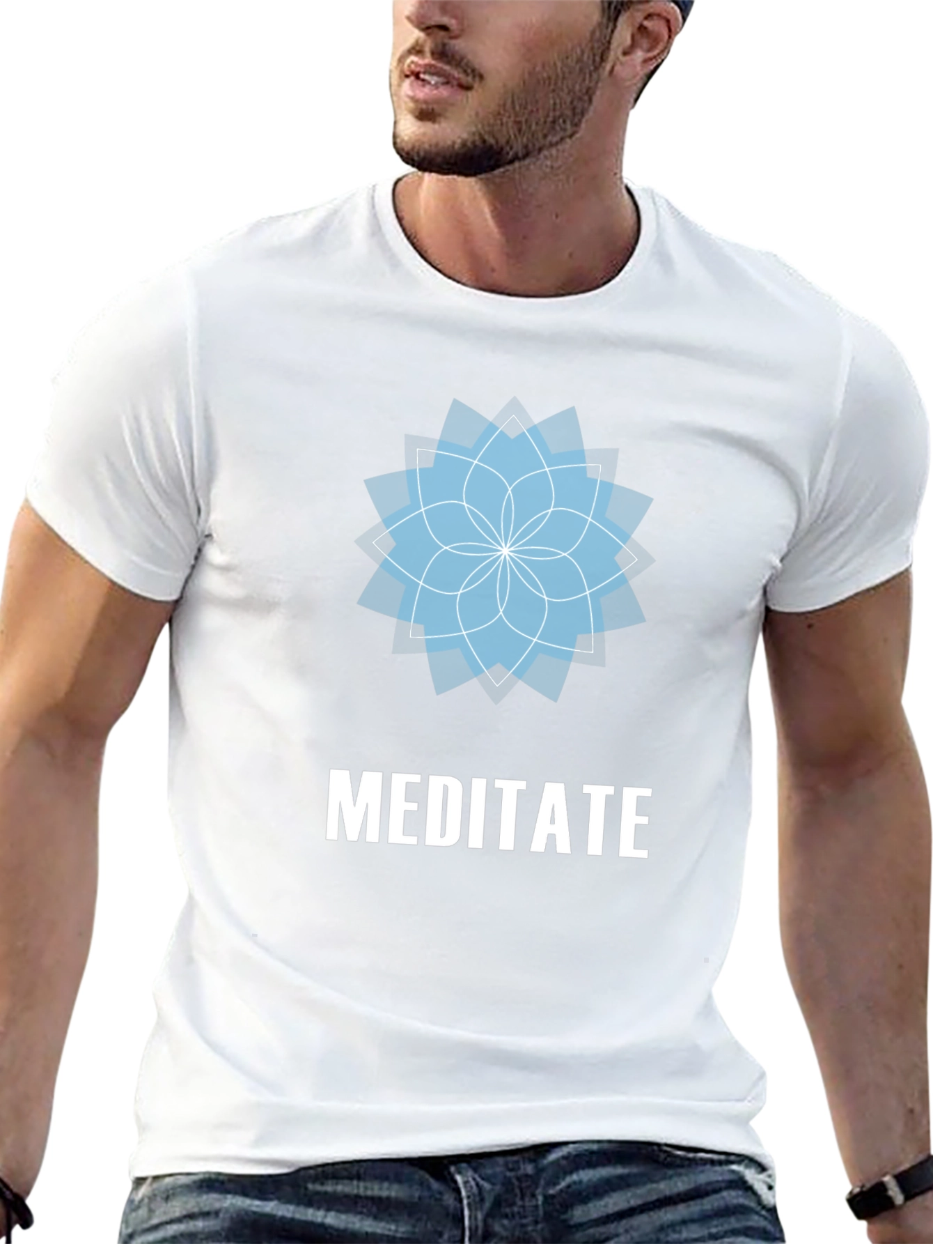 Meditate Graphic Tee - Relax & Find Your Zen