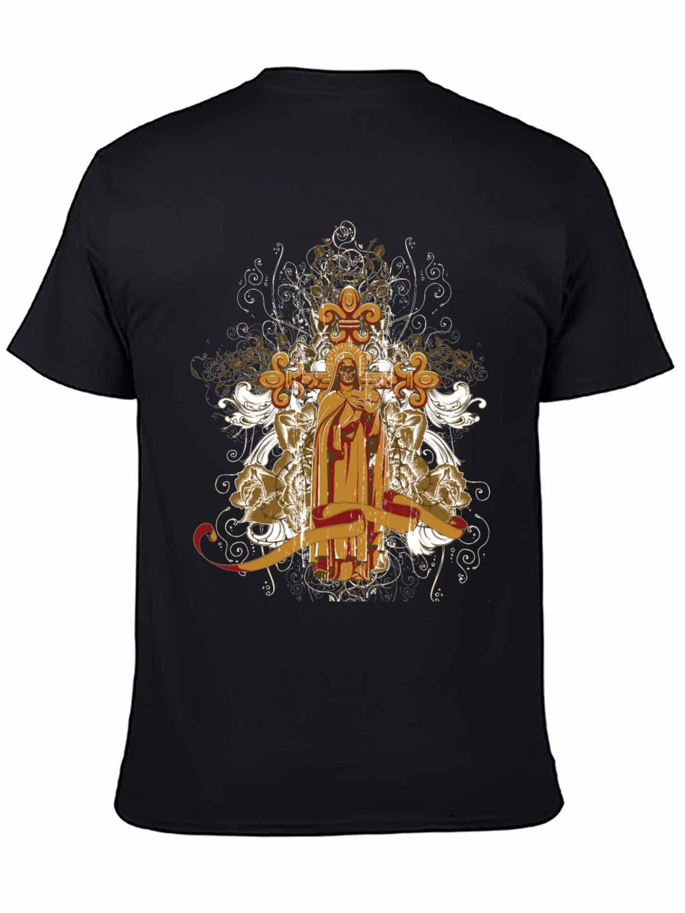 Gothic Skull & Cross T-Shirt