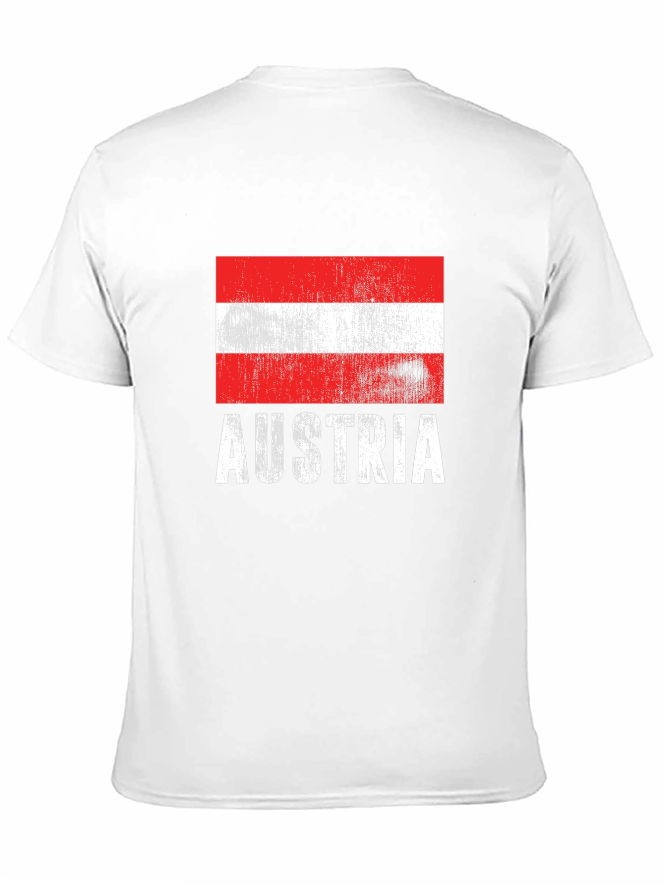 Austria Flag T-Shirt Distressed Graphic Tee