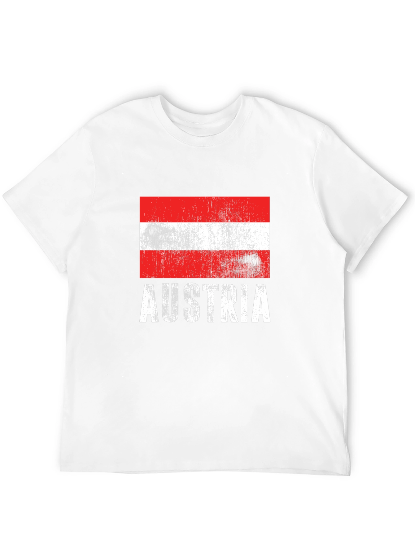 Austria Flag T-Shirt Distressed Graphic Tee