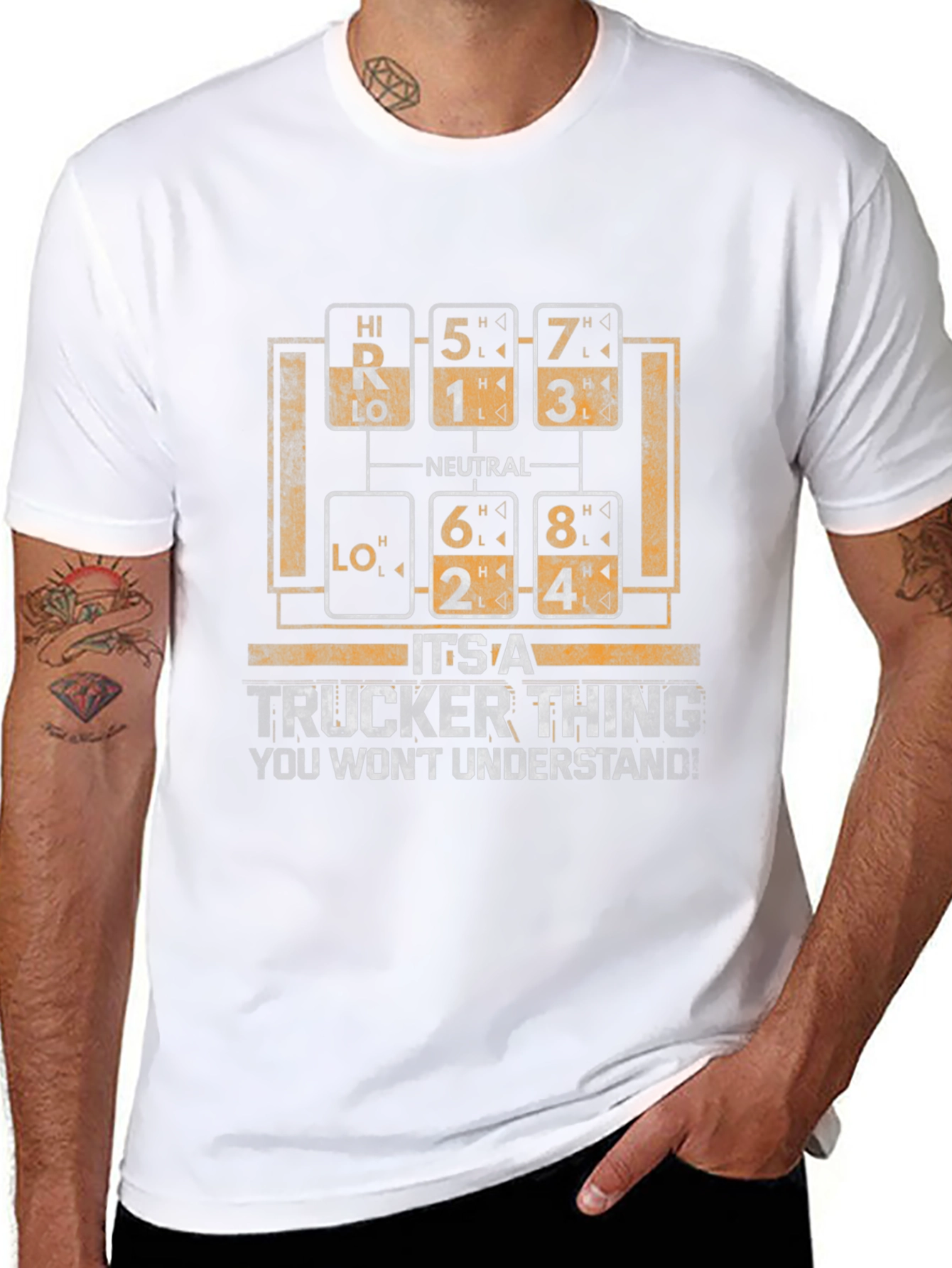 Trucker Thing T-Shirt - Gear Shift Design