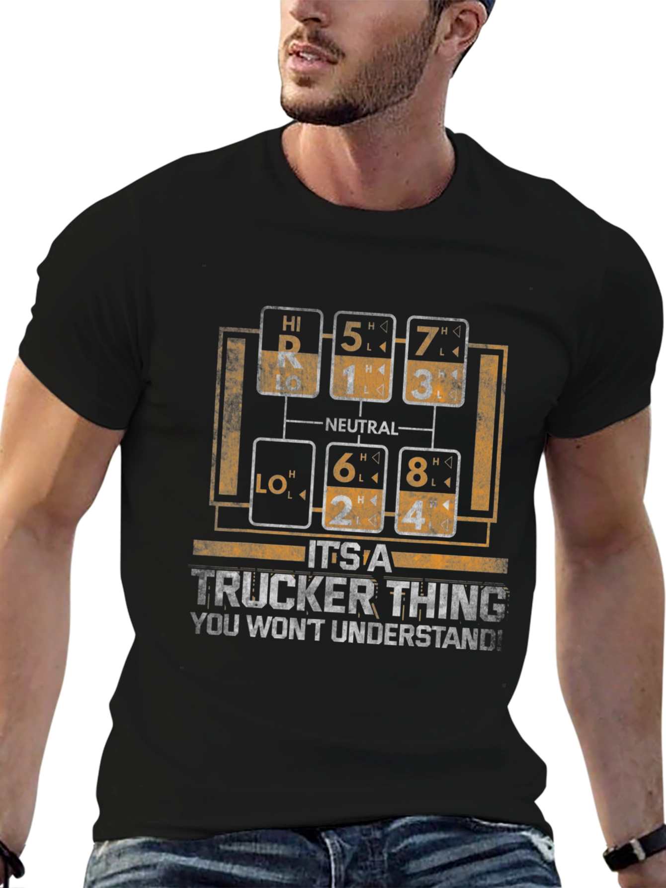 Trucker Thing T-Shirt - Gear Shift Design