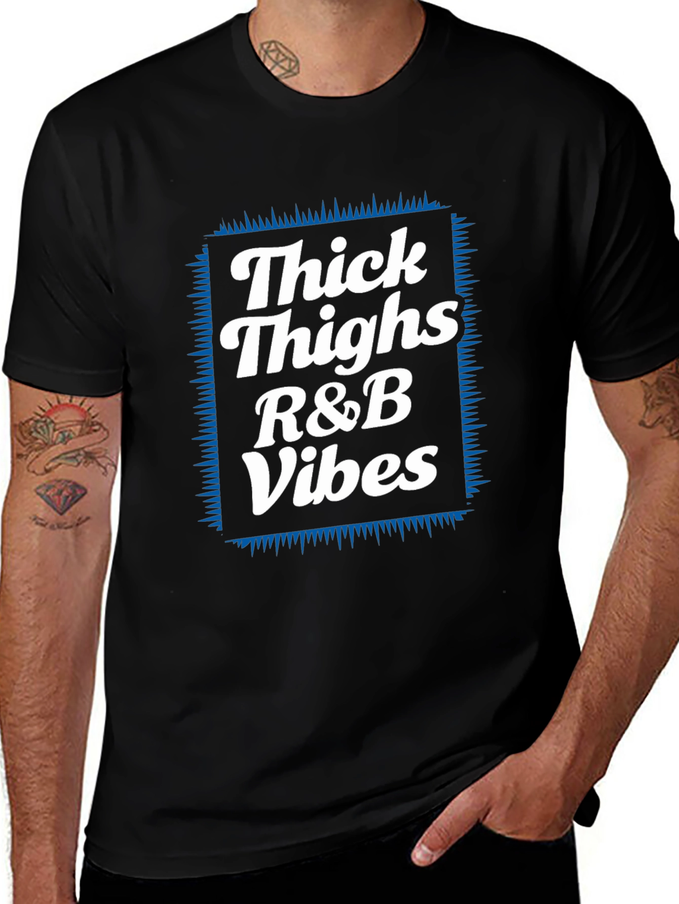 Thick Thighs R&B Vibes Graphic Tee