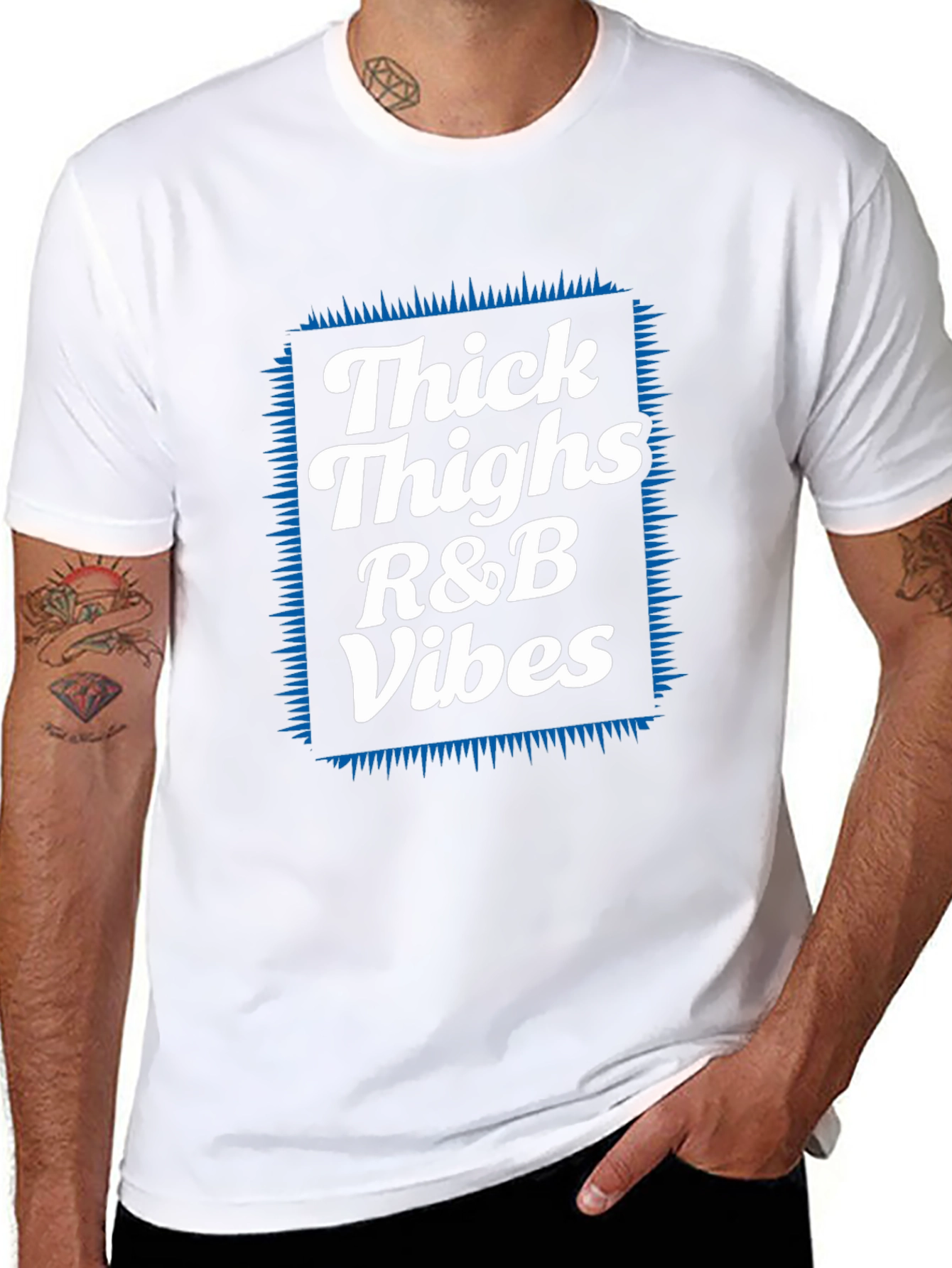 Thick Thighs R&B Vibes Graphic Tee