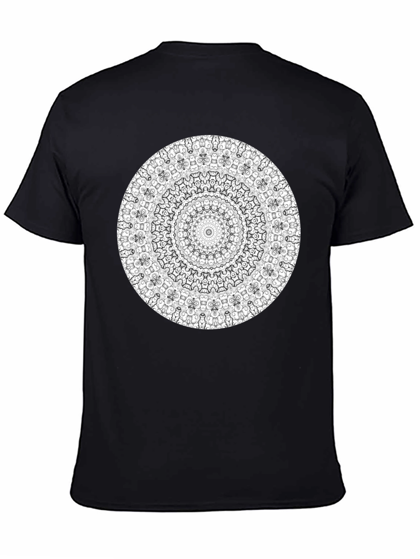 Mandala Graphic T-Shirt - Artistic Black Tee