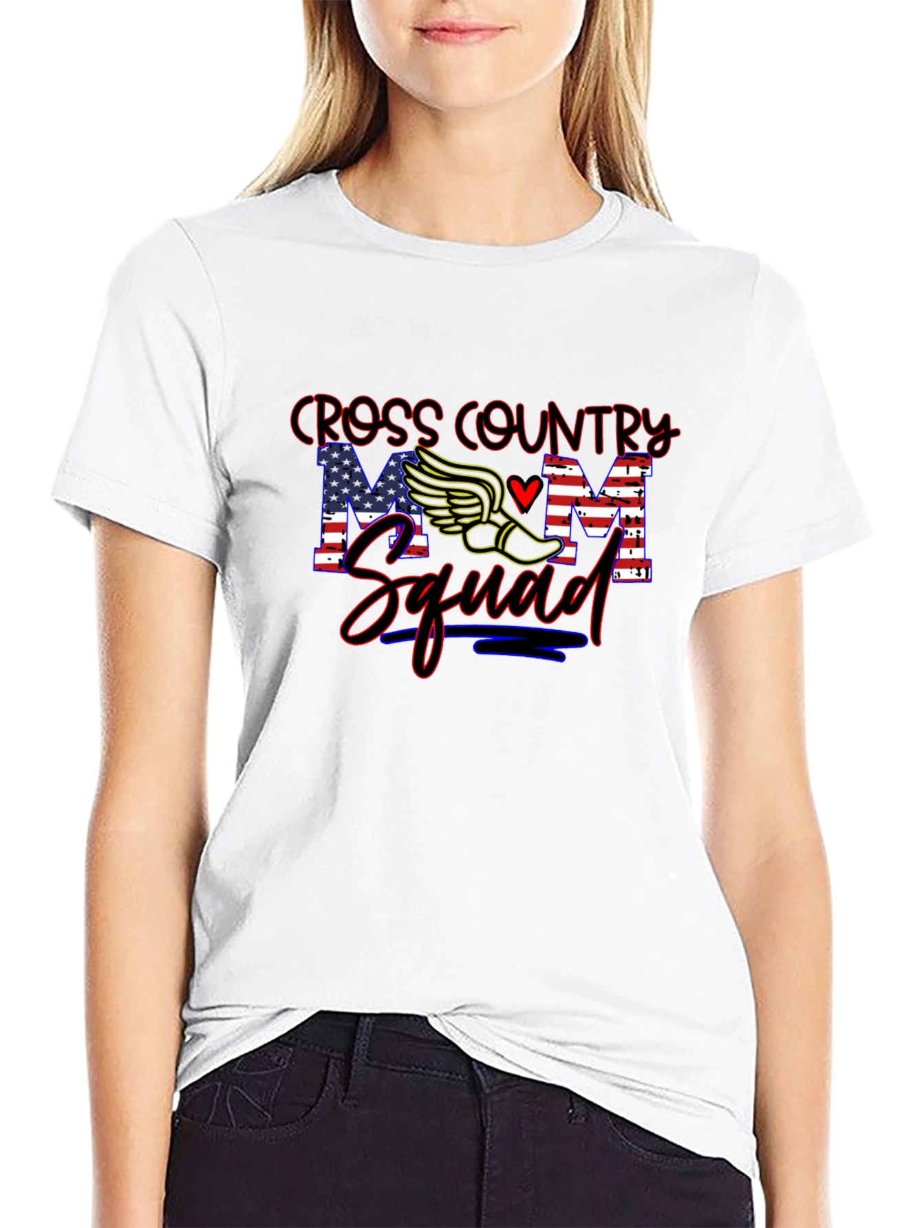 Cross Country Mom Squad Graphic T-Shirt