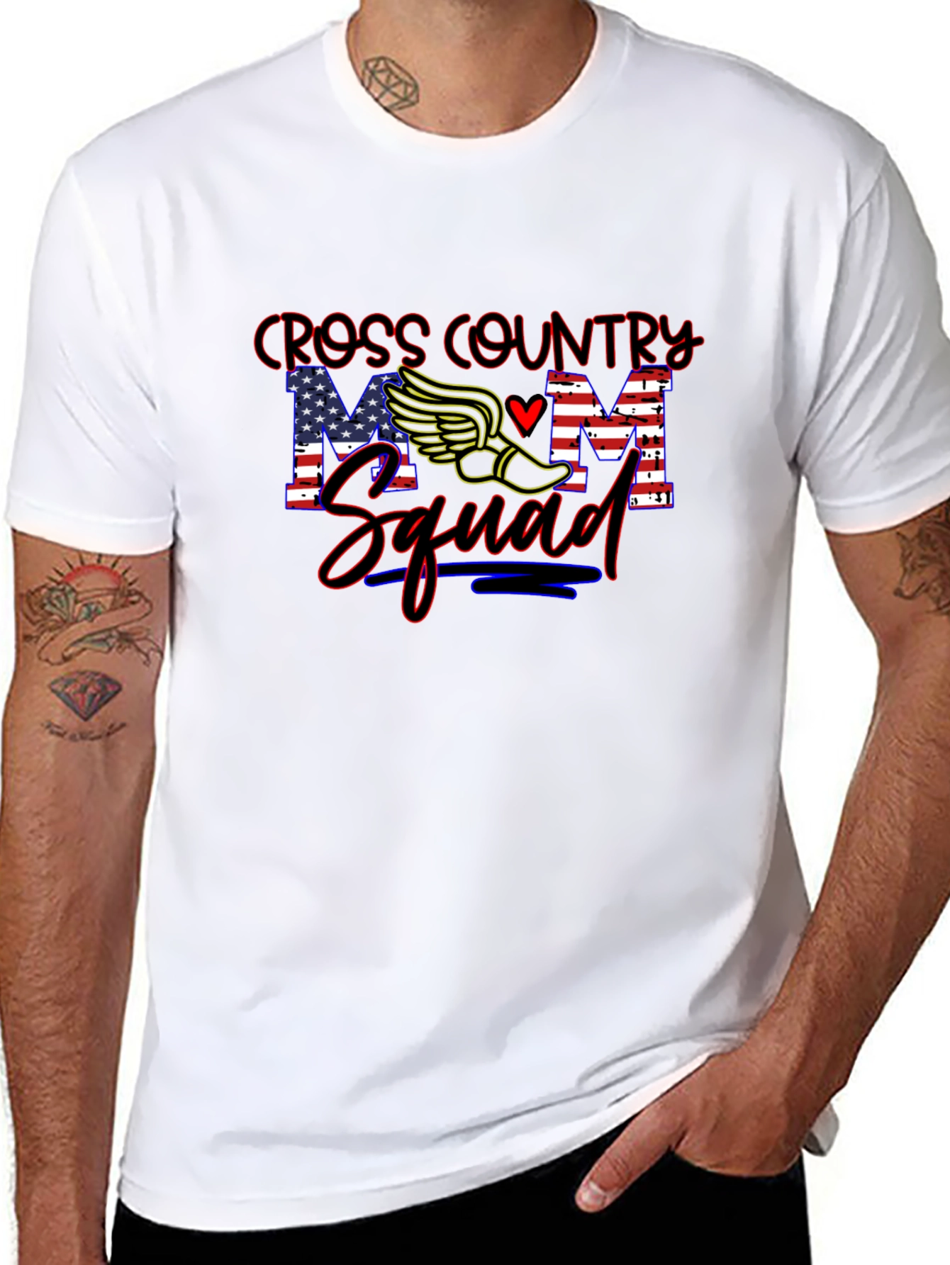 Cross Country Mom Squad Graphic T-Shirt