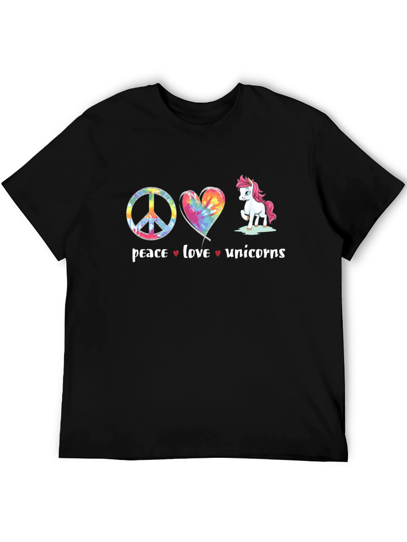 Peace Love Unicorns Graphic Tee
