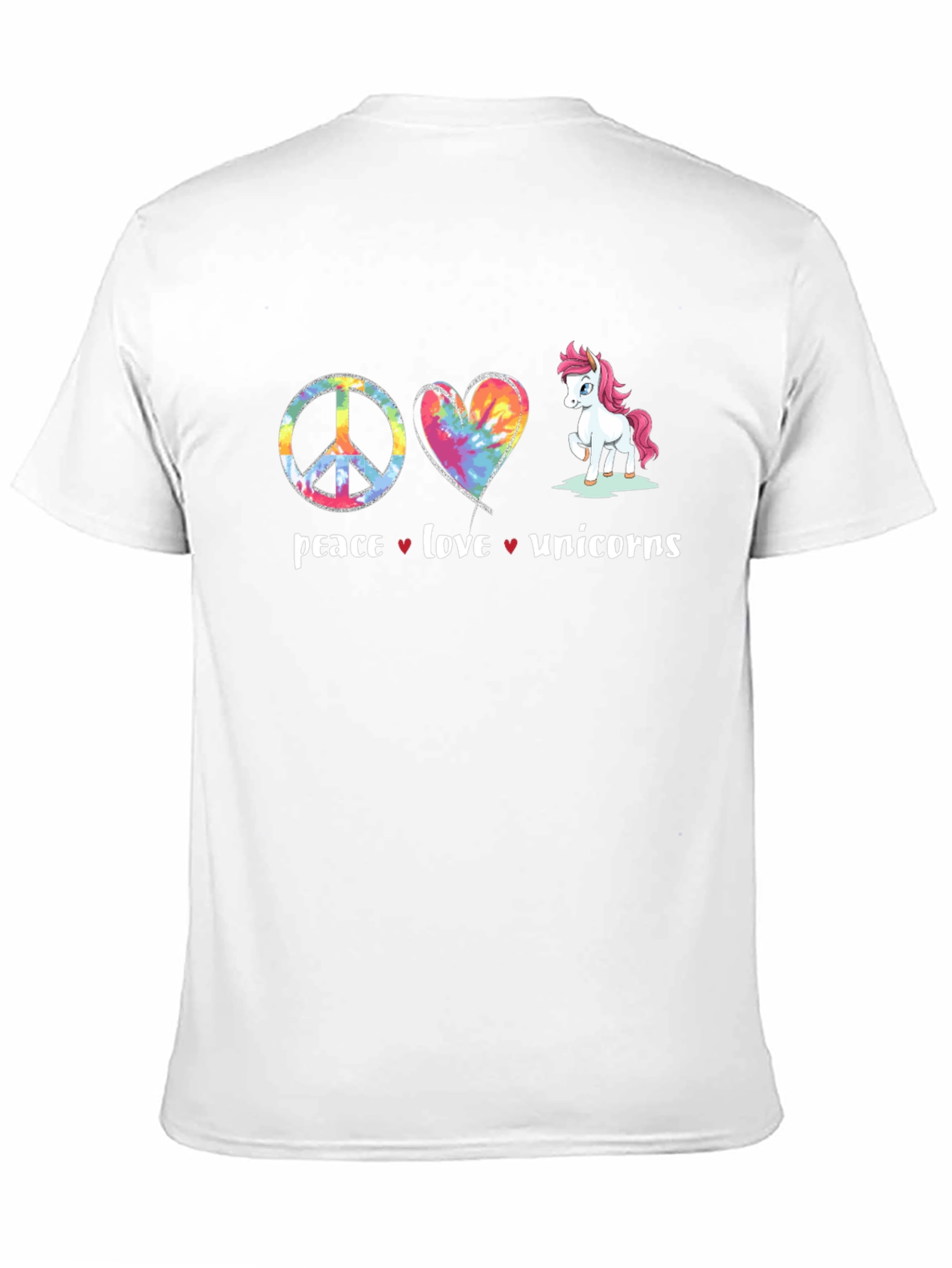 Peace Love Unicorns Graphic Tee