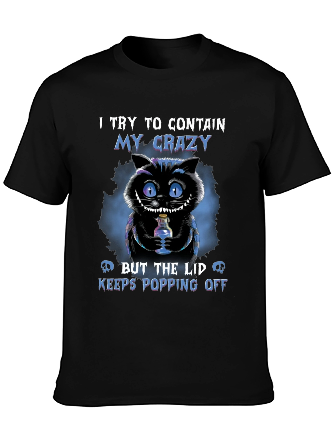 Crazy Cheshire Cat Graphic T-Shirt