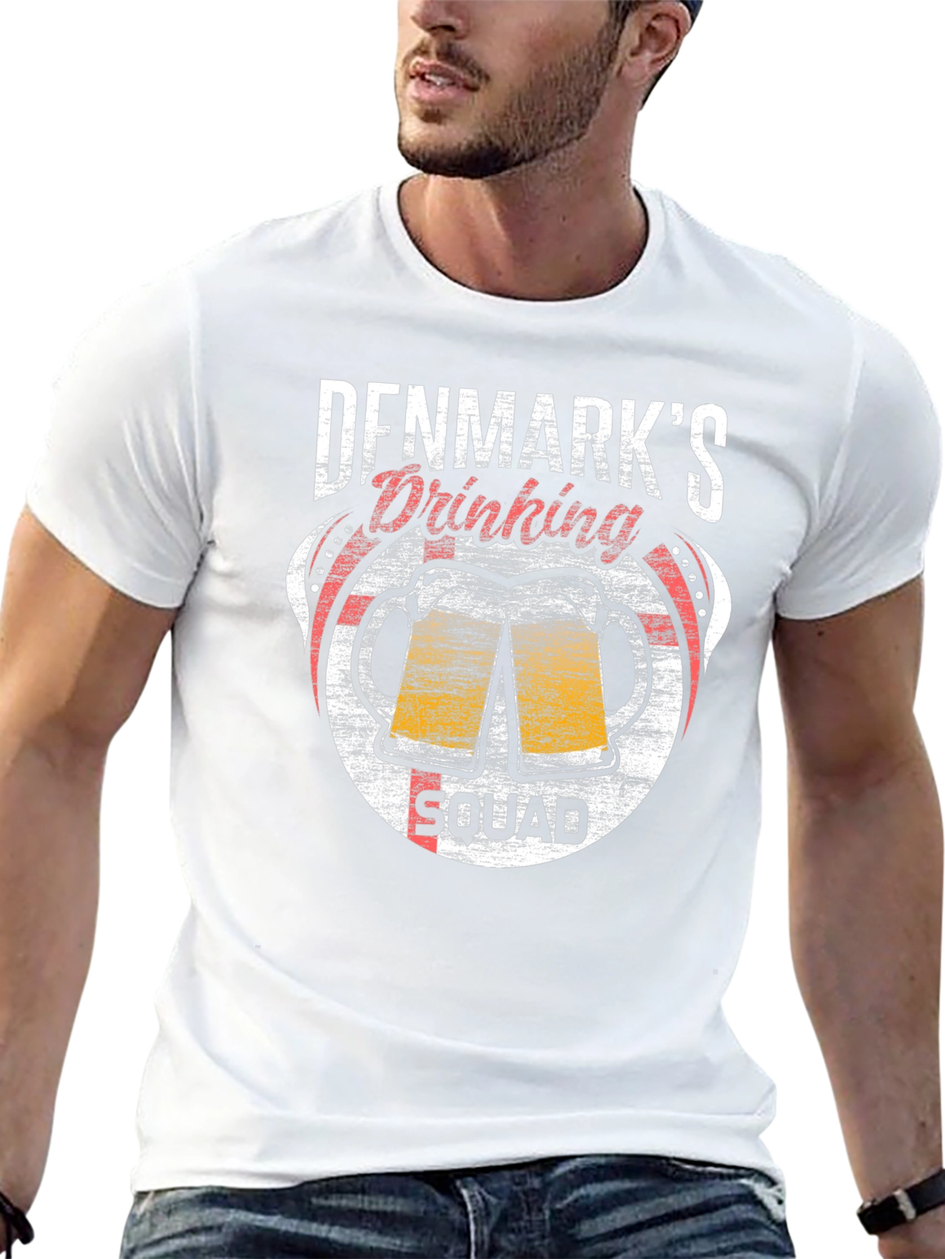 Denmark Drinking Squad Tee - Perfect Party Shirt