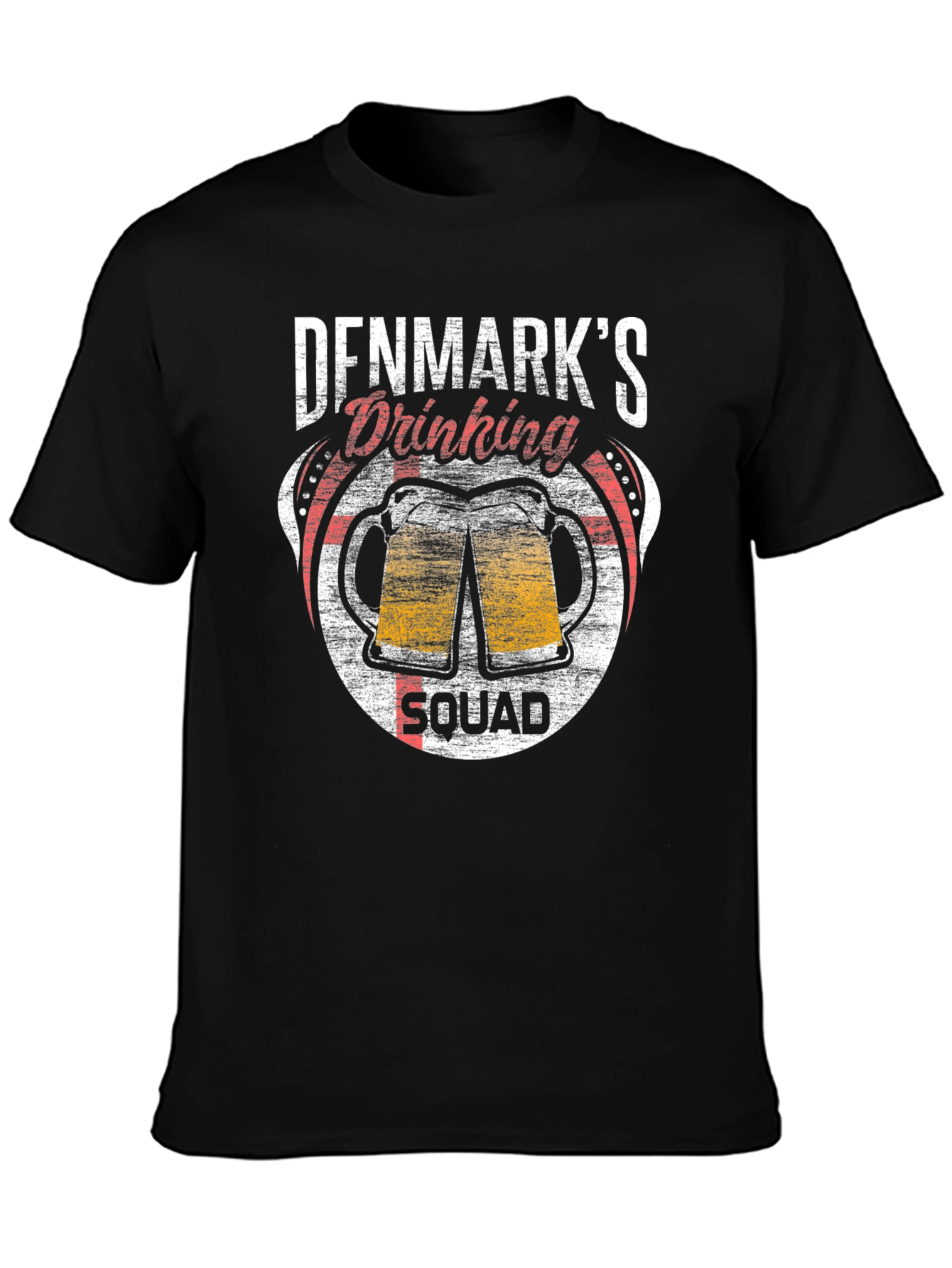 Denmark Drinking Squad Tee - Perfect Party Shirt