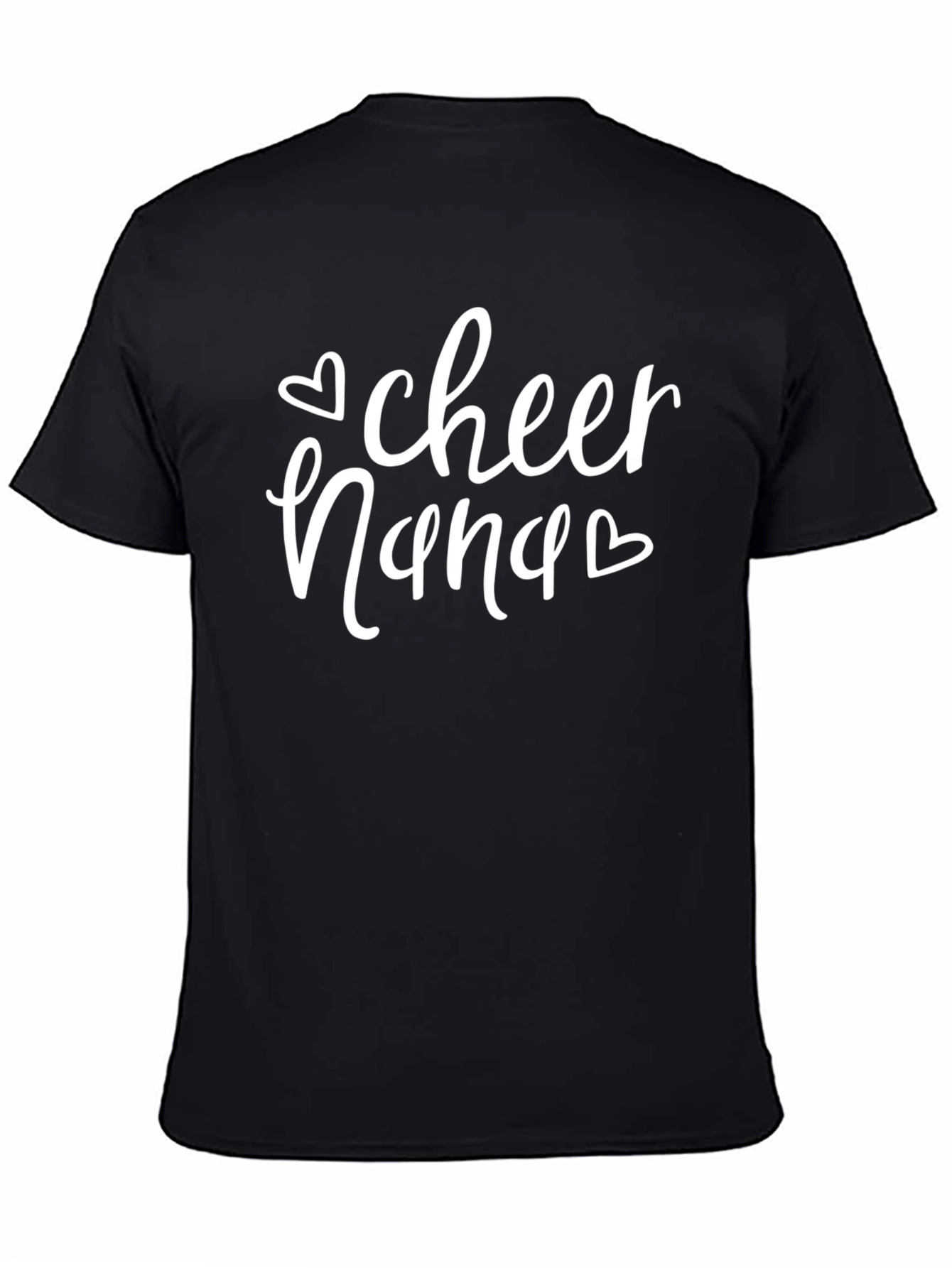 Cheer Nana Black T-Shirt - Gift for Grandma