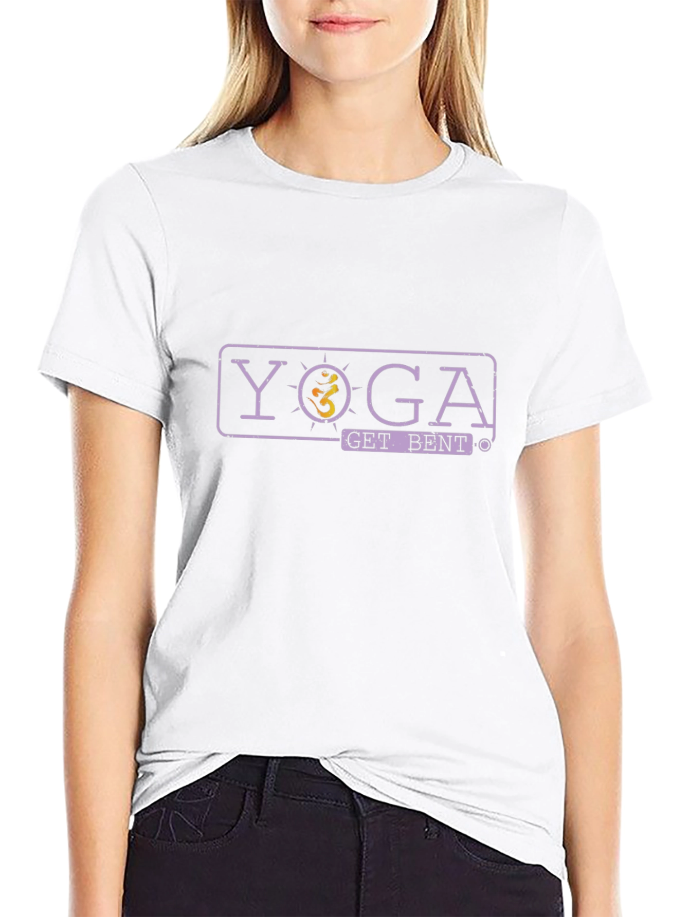 Yoga Get Bent Black T-Shirt