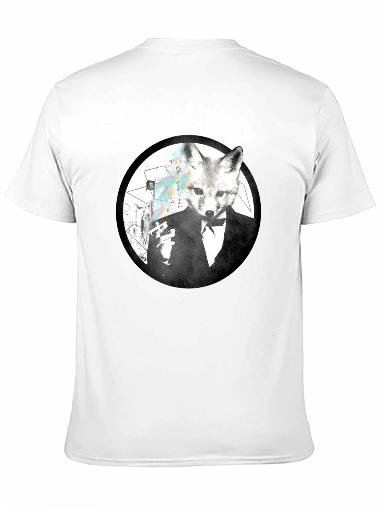 Fox Gentleman Graphic Tee - Black Cotton T-Shirt
