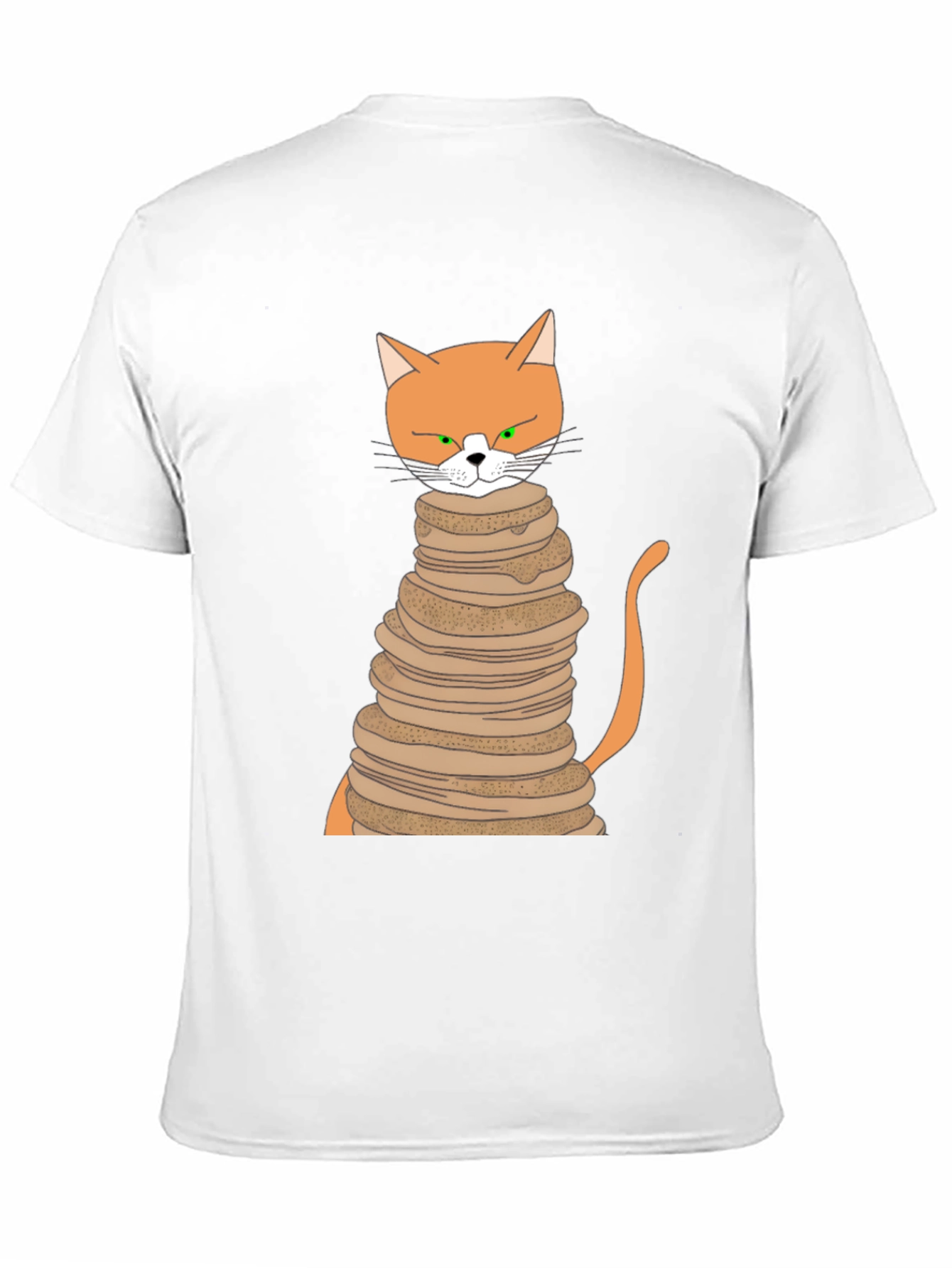 Cat Pancake Stack T-Shirt - Funny Novelty Tee
