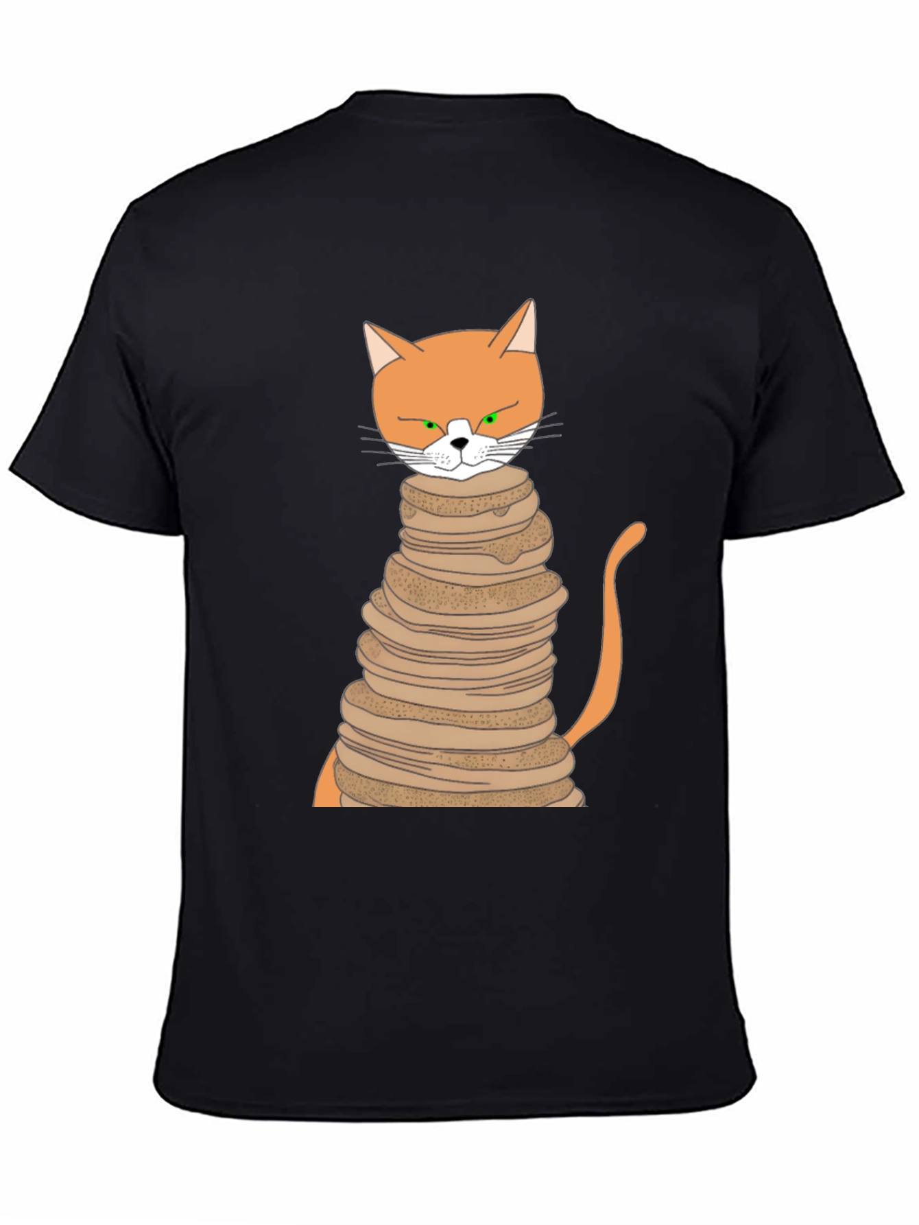 Cat Pancake Stack T-Shirt - Funny Novelty Tee